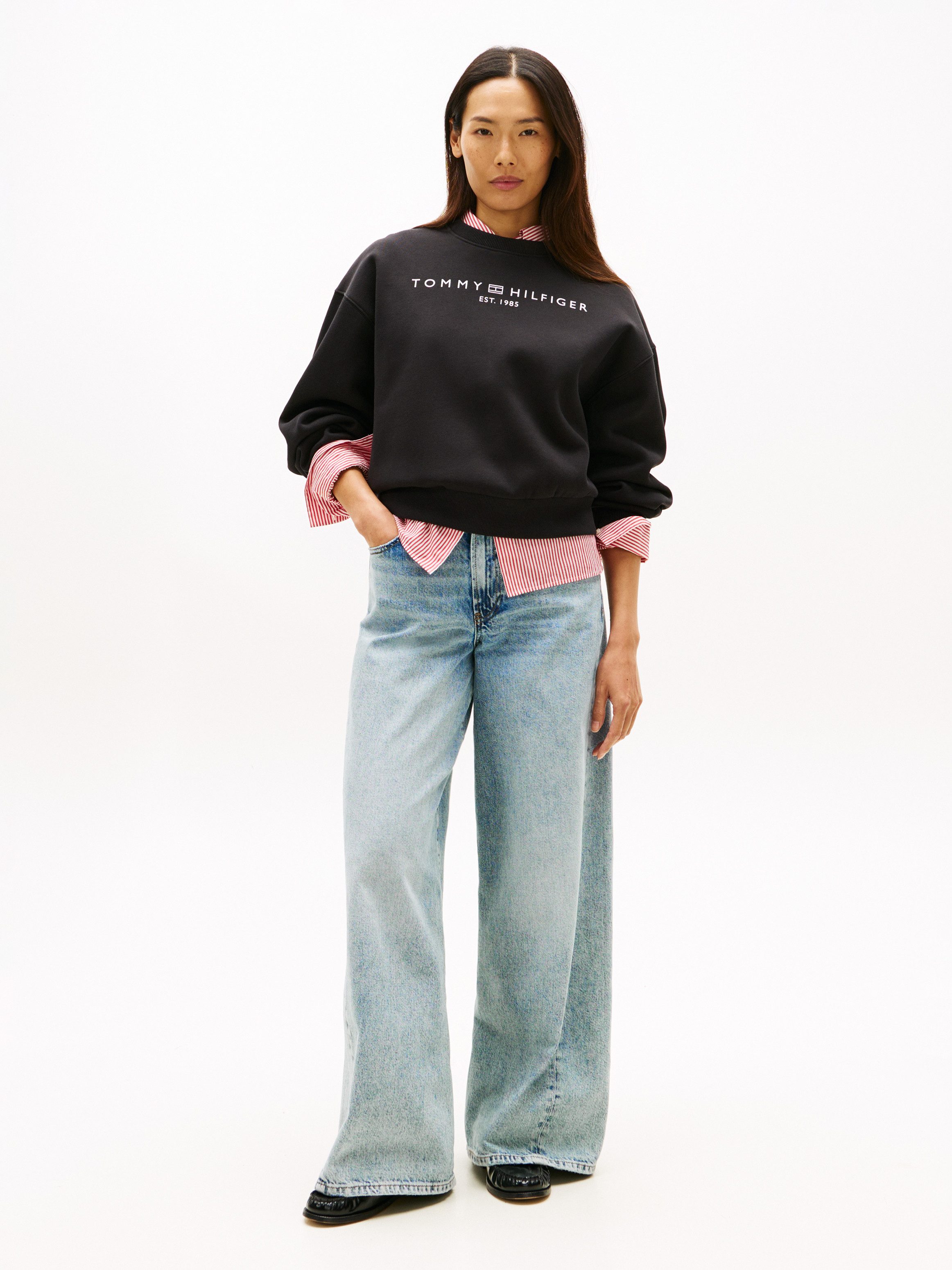 Tommy Hilfiger Sweatshirt EXT CORP LOGO Baumwollmischung
