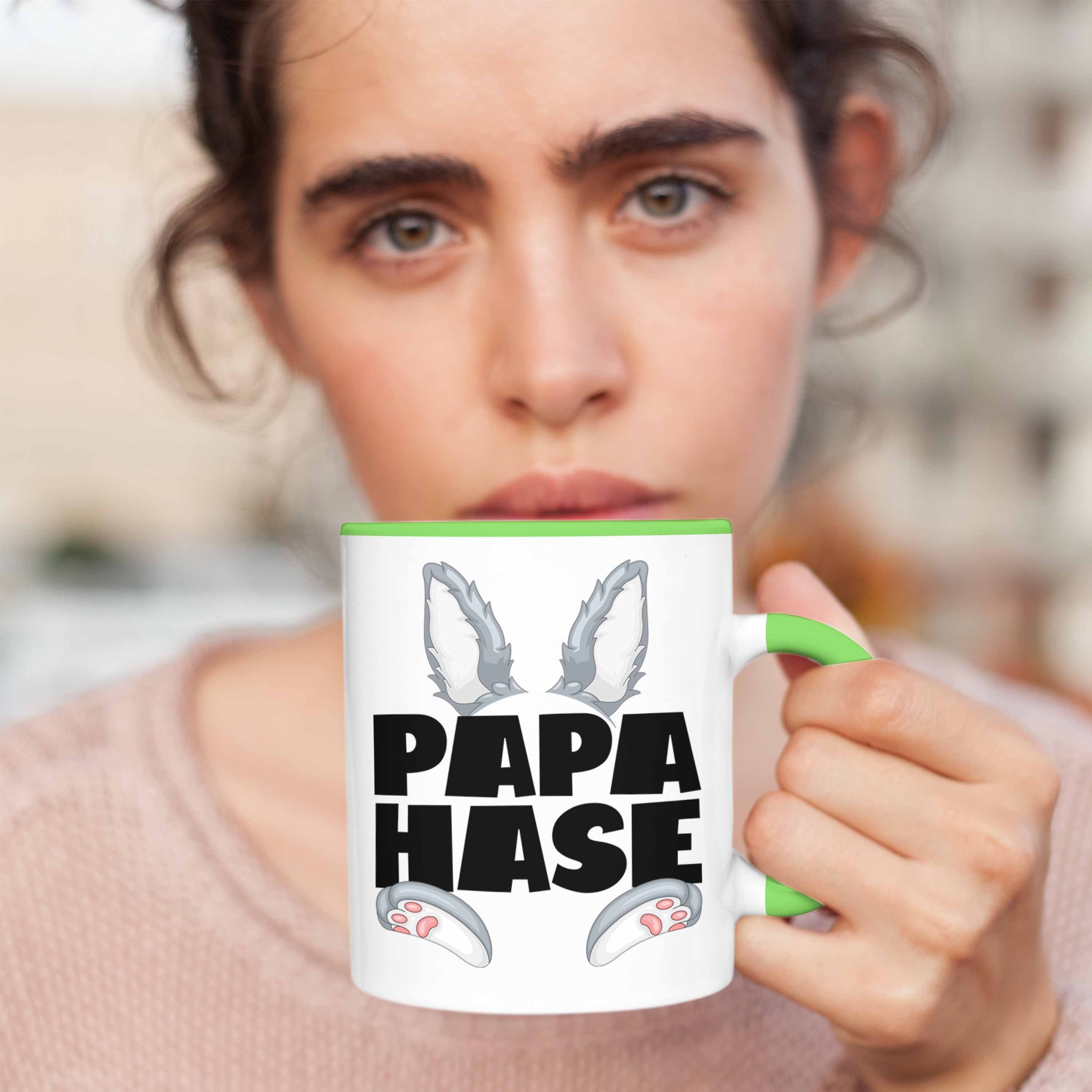 Geschenk Hasen-Vater Tasse Papa Kaffee-Becher Grün Trendation Be Tasse Hase Geschenkidee für