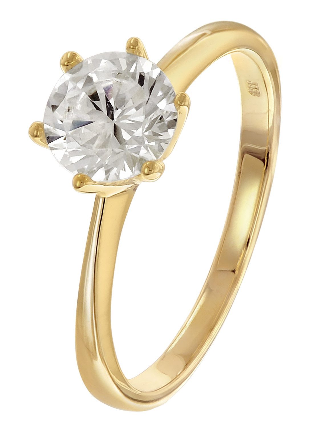 Glizz Solitärring Gold 333/8K mit Zirkonia günstig online kaufen