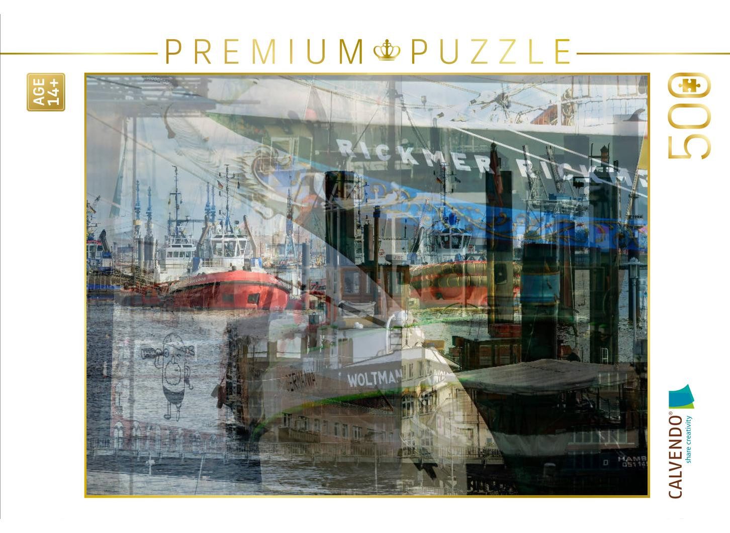 CALVENDO Puzzle CALVENDO Puzzle Schiffsverkehr, 500 Teile Lege-Größe 48 × 36 cm Foto-, 1000 Puzzleteile