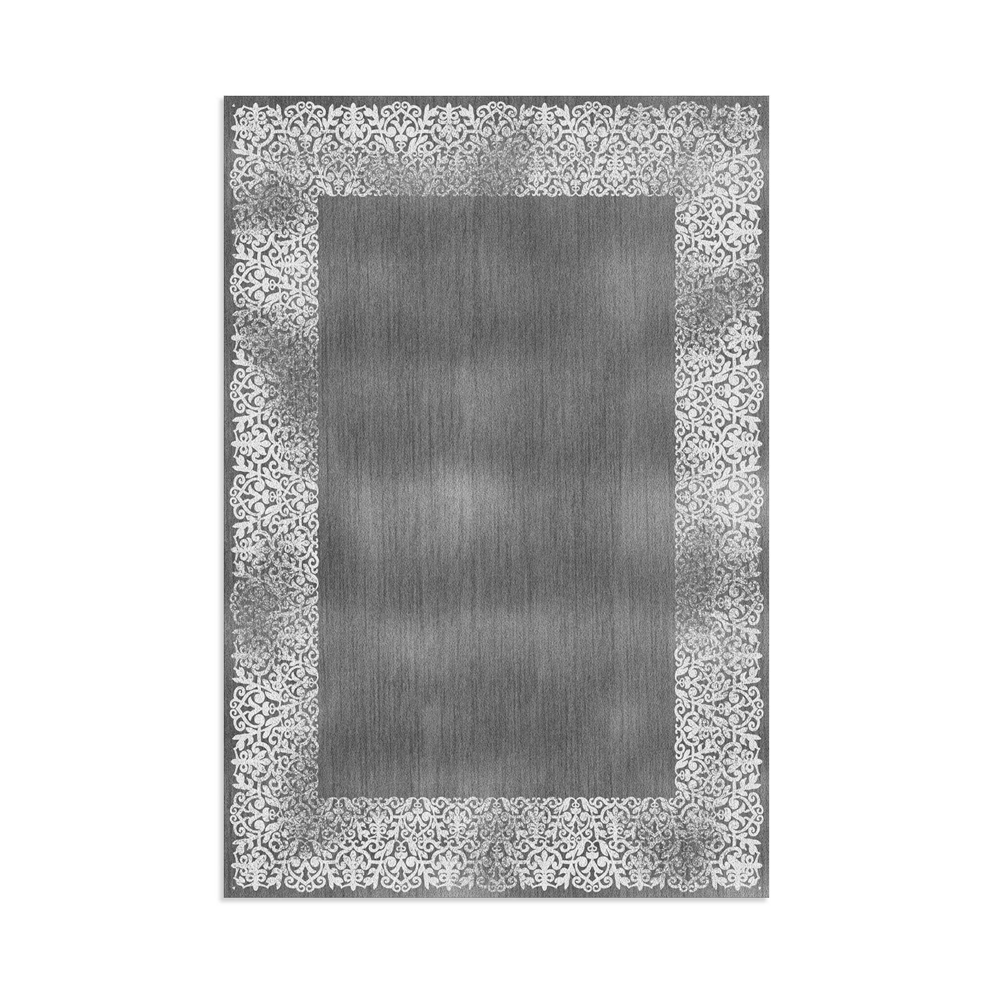Teppich Klassisch Flachteppich Textilien, Universell mm, 6x in Waschmaschinengeeignet Fußbodenheizungsgeeignet Läufer Grau Höhe: einsetzbar, 6 Größen, Jungengel