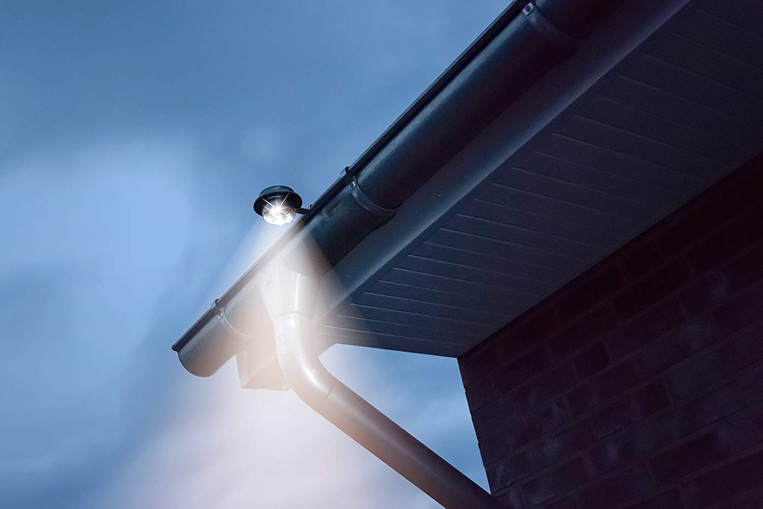 IC Gardenstyle Dachrinnenleuchten 3er Set Solar Dachrinnenleuchte, LED fest integriert, warm-weiß, Solarleuchte für die Dachrinne & Zäune, warm-weißes Licht