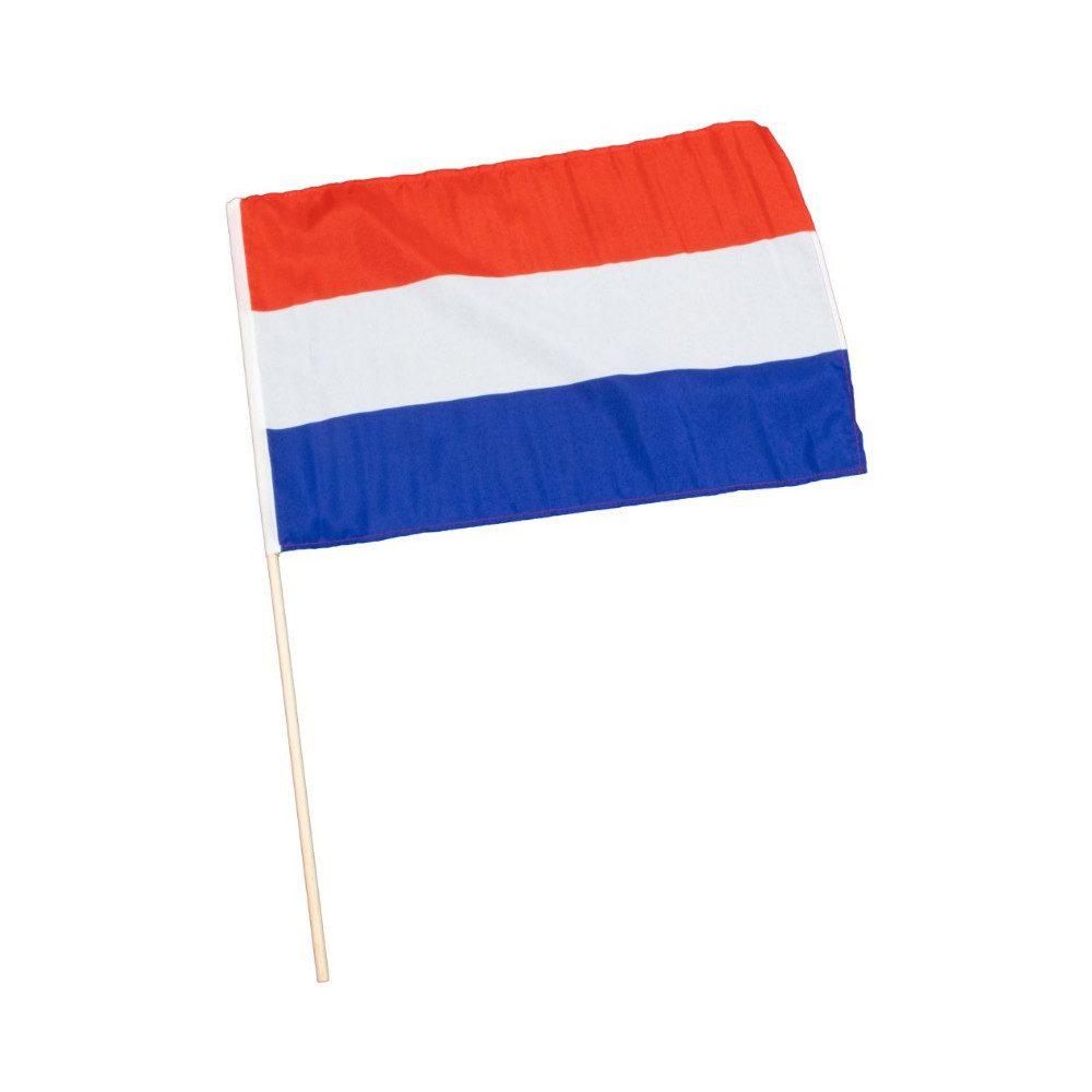 VertriebsArena GmbH Fahne Niederlande-Fahne 30x45cm mit Holzstock