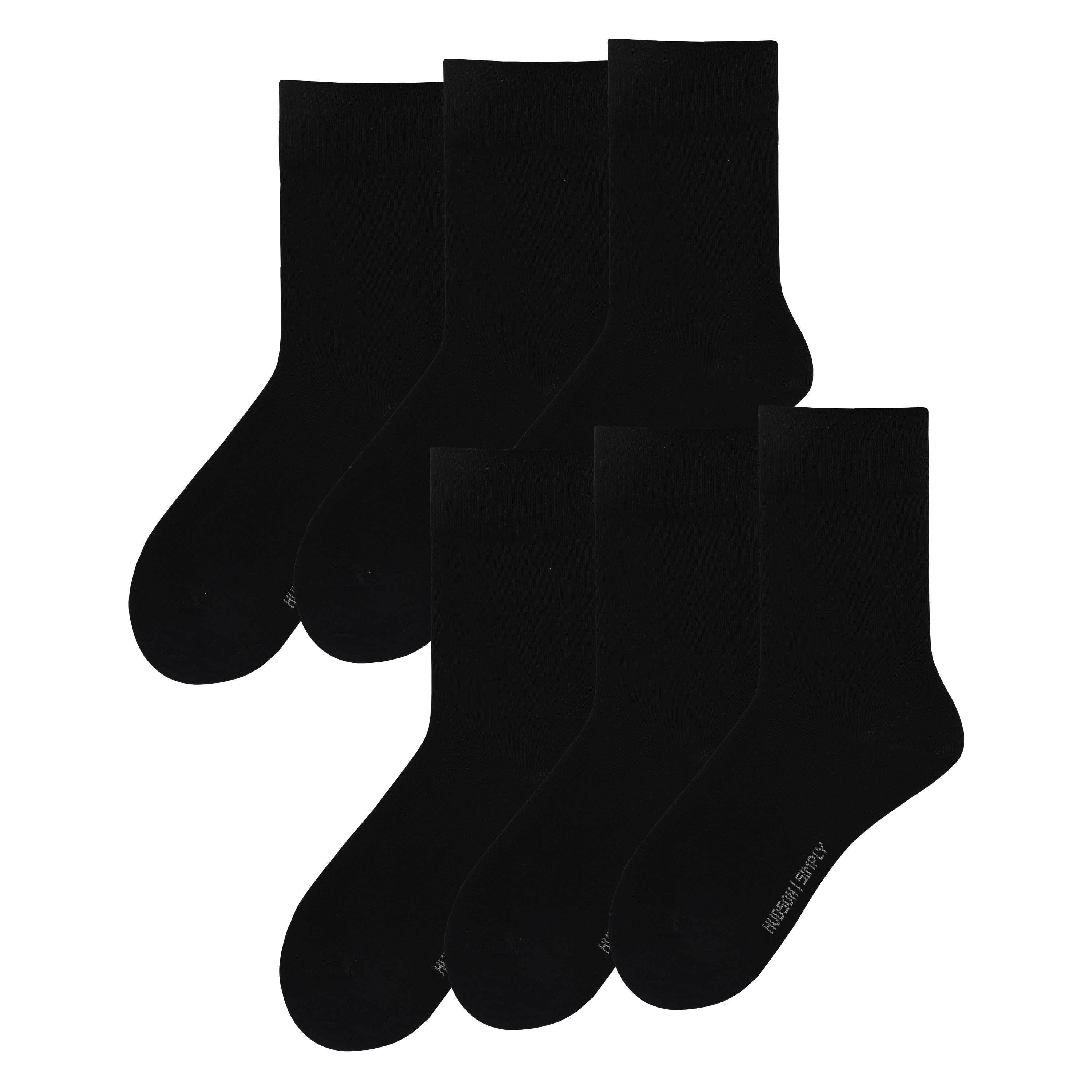 Hudson Basicsocken Simply³ 6-Pack (6-Paar) Unisex Socken im 6er-Pack