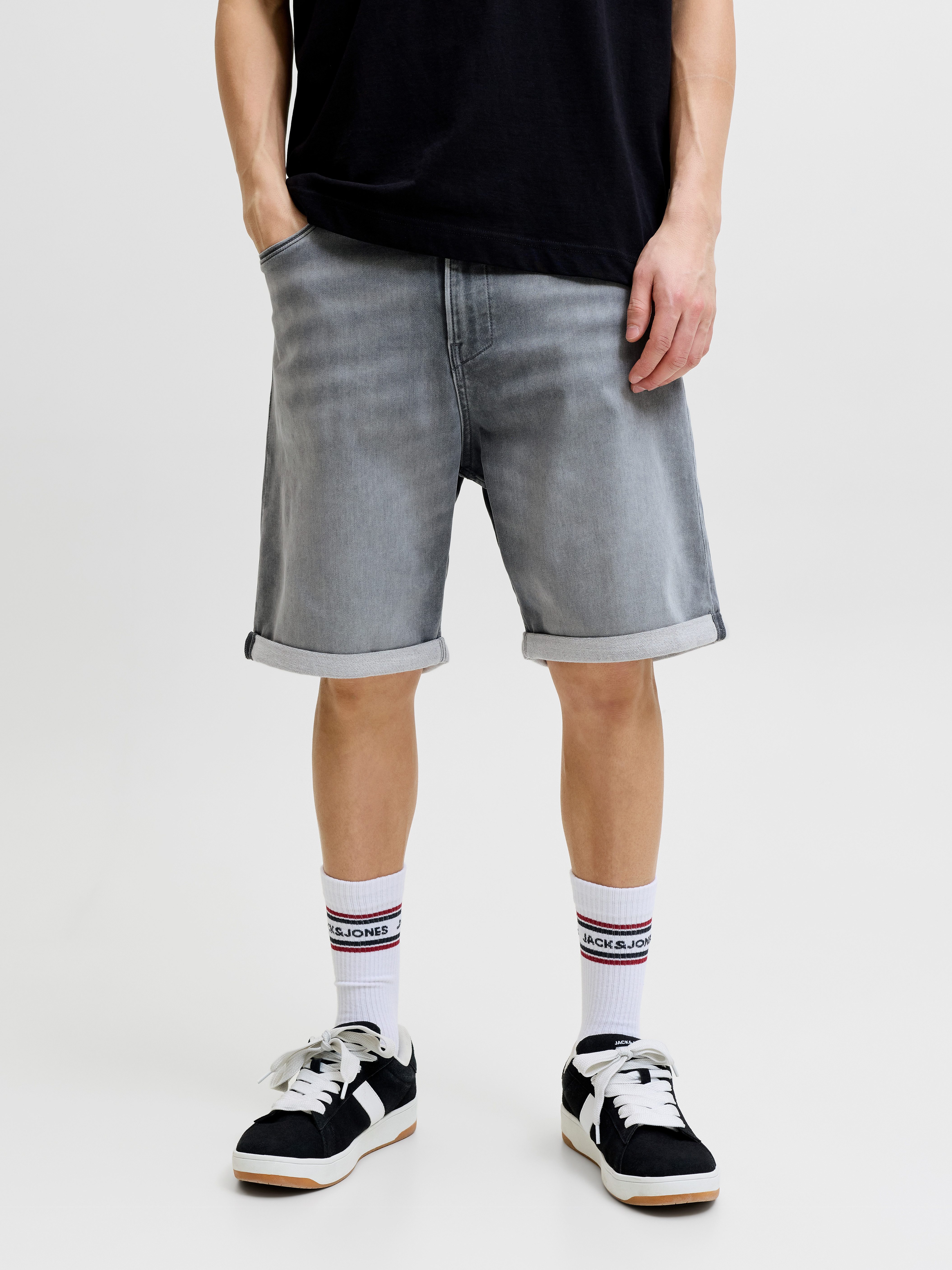 Jack & Jones Jeansbermudas JJITONY JJASHER I.K SHORTS GE 731 SN Baumwollmischung