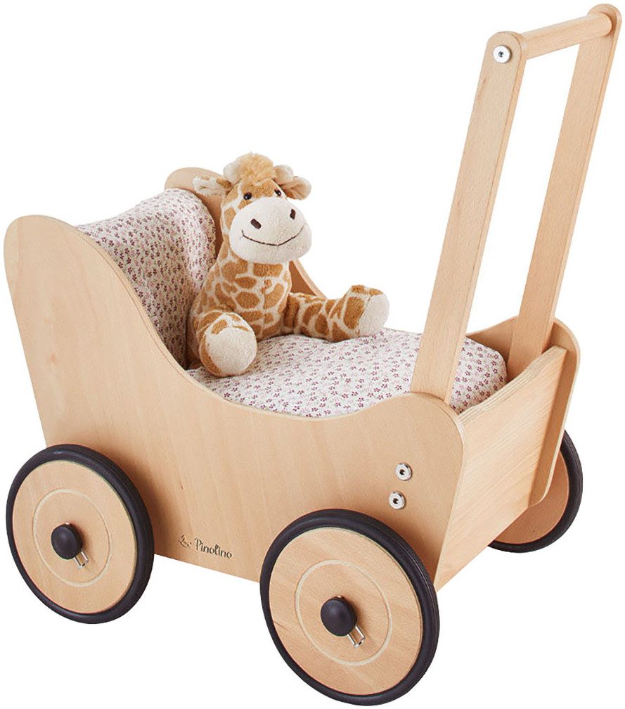 Pinolino® Puppen Bettwäsche Blümchen, für Puppenwagen und Puppenbetten – Bild 4 von 4