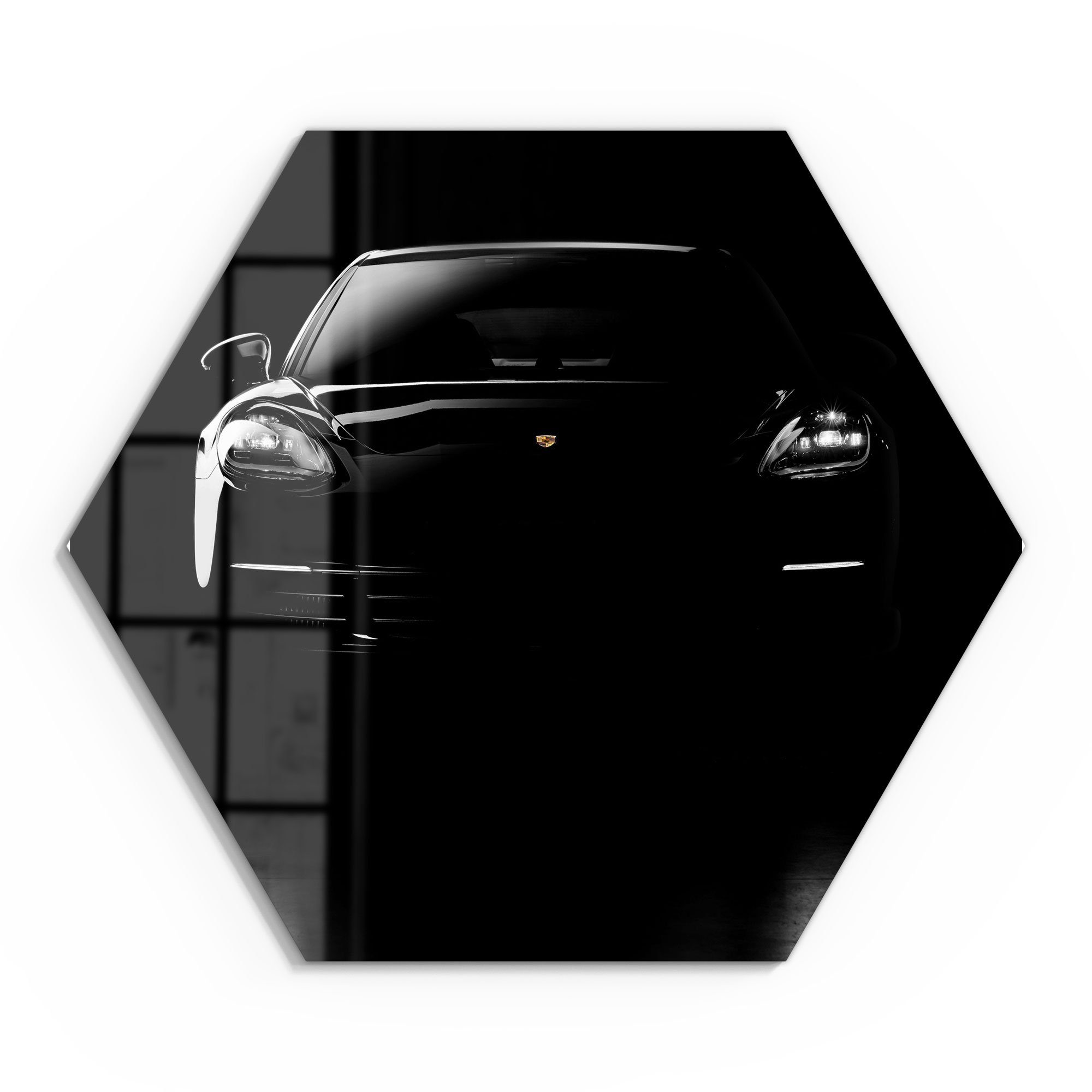 DEQORI Glasbild 'Porsche Panamera Front', 'Porsche günstig online kaufen