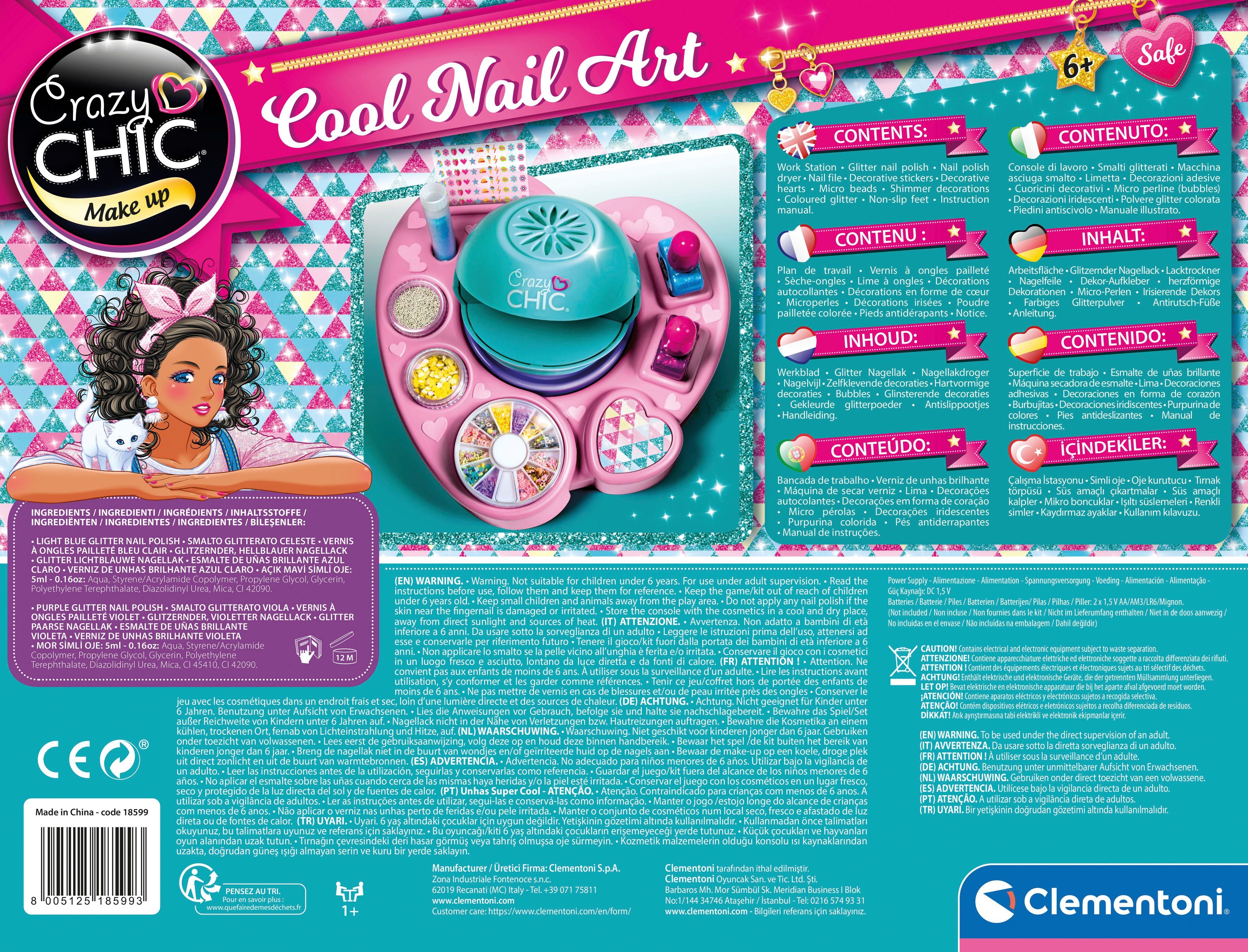 Clementoni® Kreativset Crazy Chic, Cool Nail Art