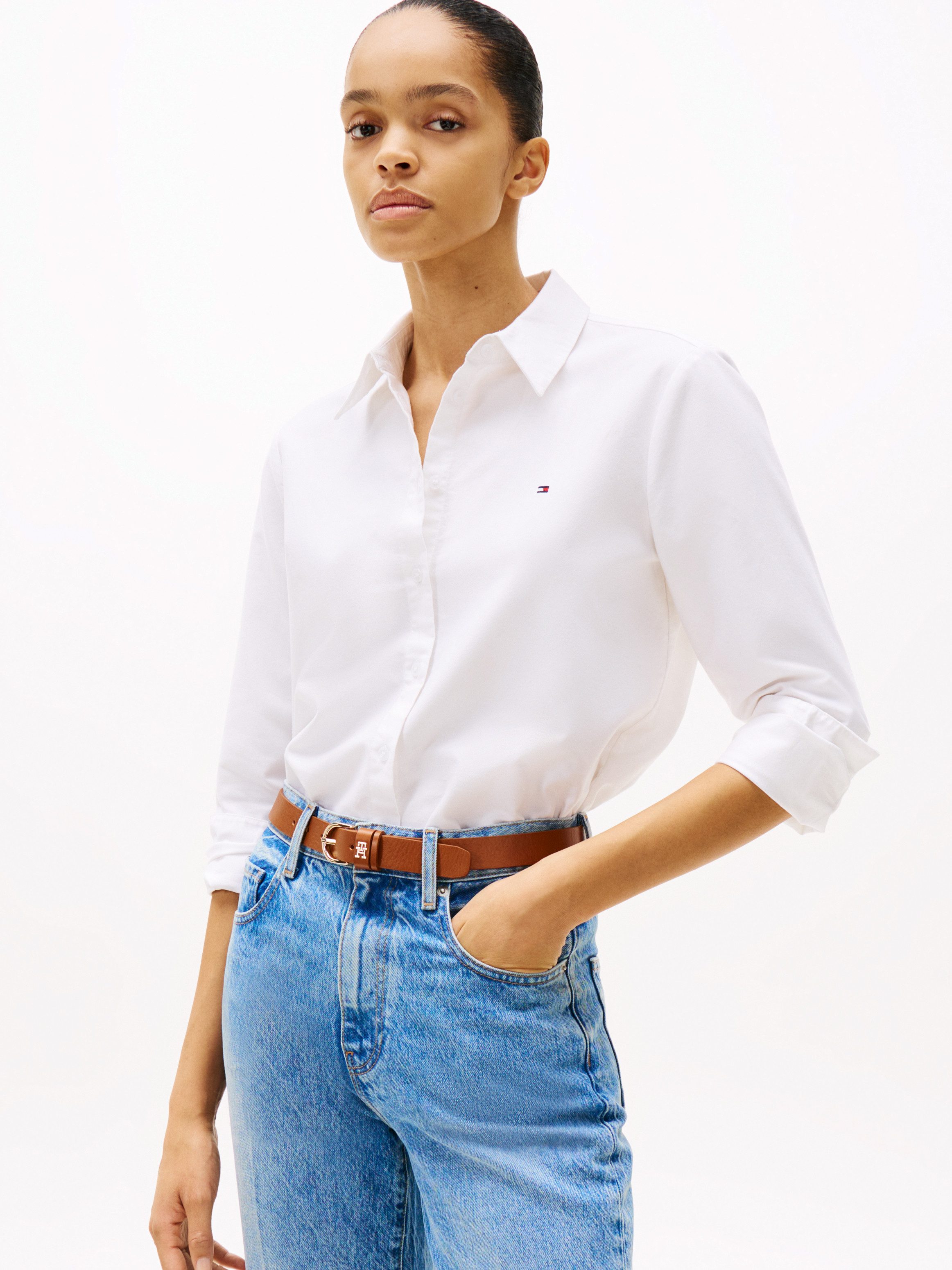 Tommy Hilfiger Hemdbluse OXFORD RELAXED FIT SHIRT mit Hemdblusenkragen und günstig online kaufen