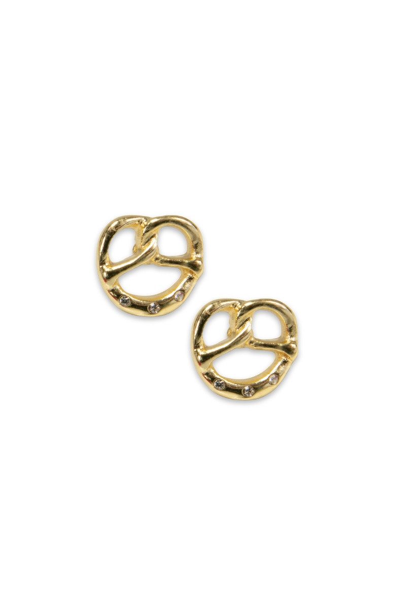 Alpenflüstern Dirndlschürze Ansteck-Pins Set - STRASS-BREZE - gold