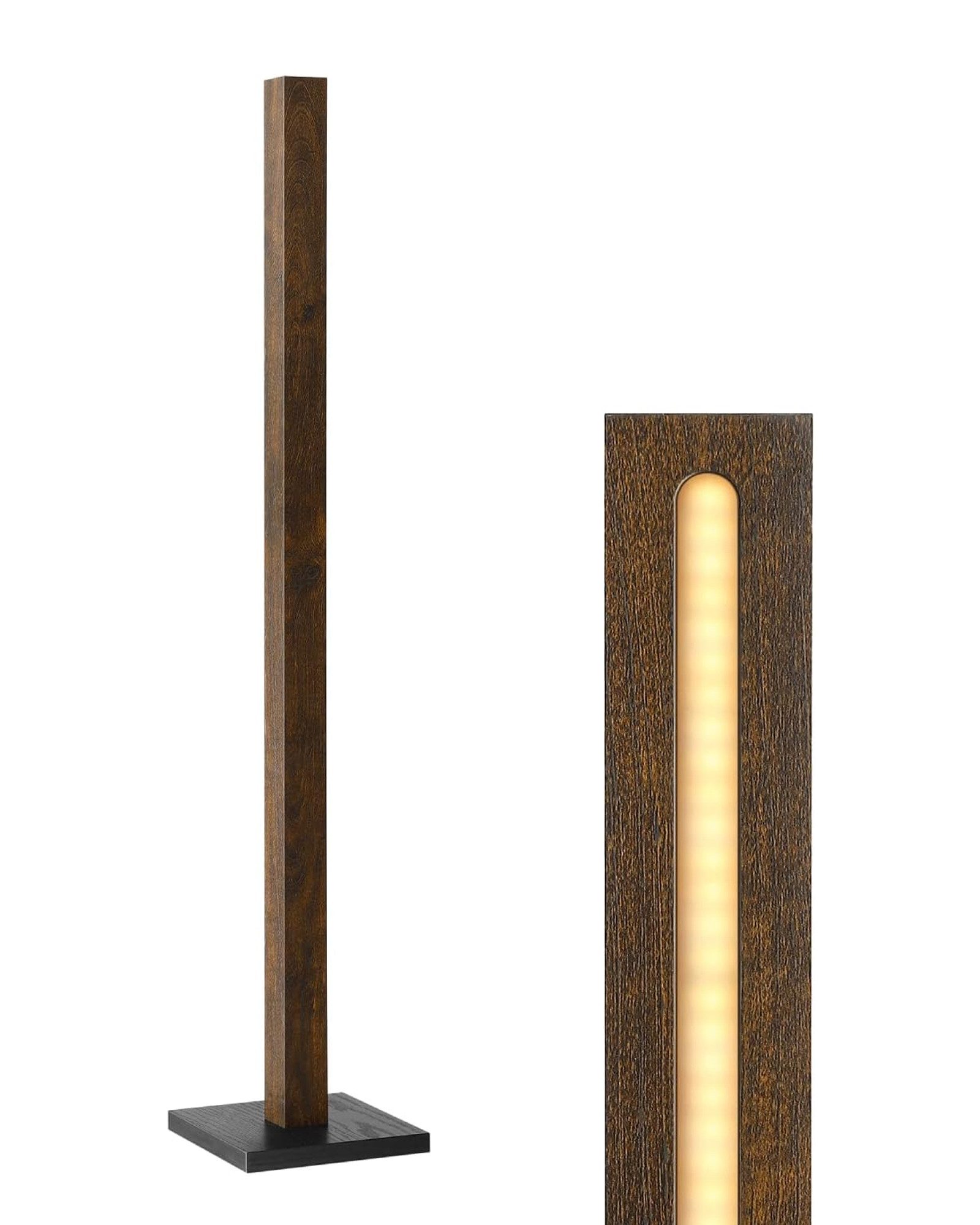 EDISHINE LED Stehlampe Holz, Stehleuchte Dimmbar, LED fest integriert, Warm günstig online kaufen