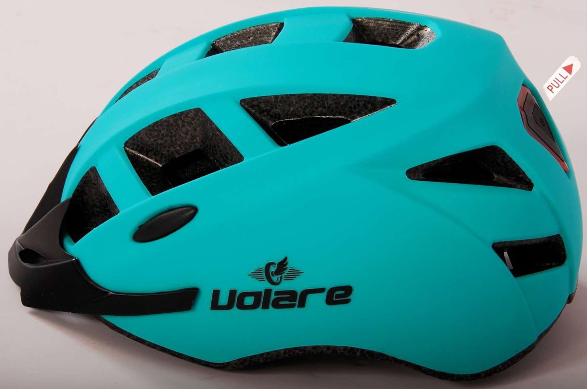 Volare Fahrradhelm Schutzhelm Herren Damen Jugend Fahrrad Skate Rad Helm Fahrradhelm 1129, extra leicht Helm verstellbarer Kinnriemen,Belüftungen,Gr.54-58cm grün
