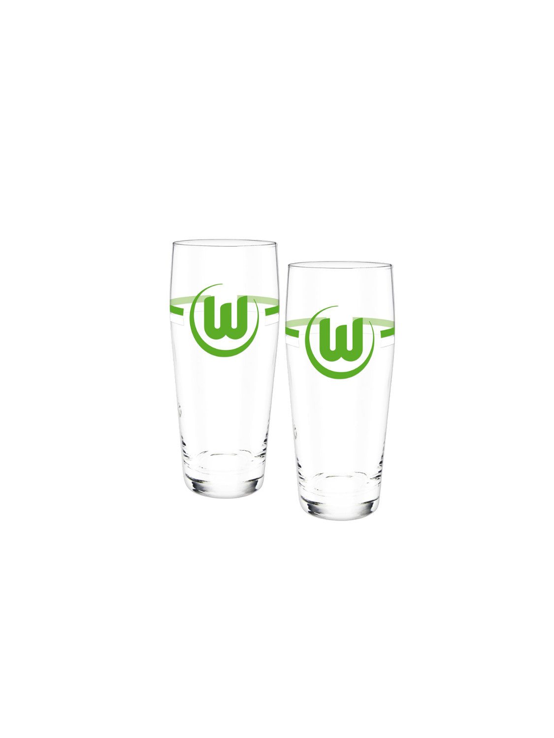 VfL Wolfsburg Glas VfL Wolfsburg Bierglas grün-weiß, 2er-Set