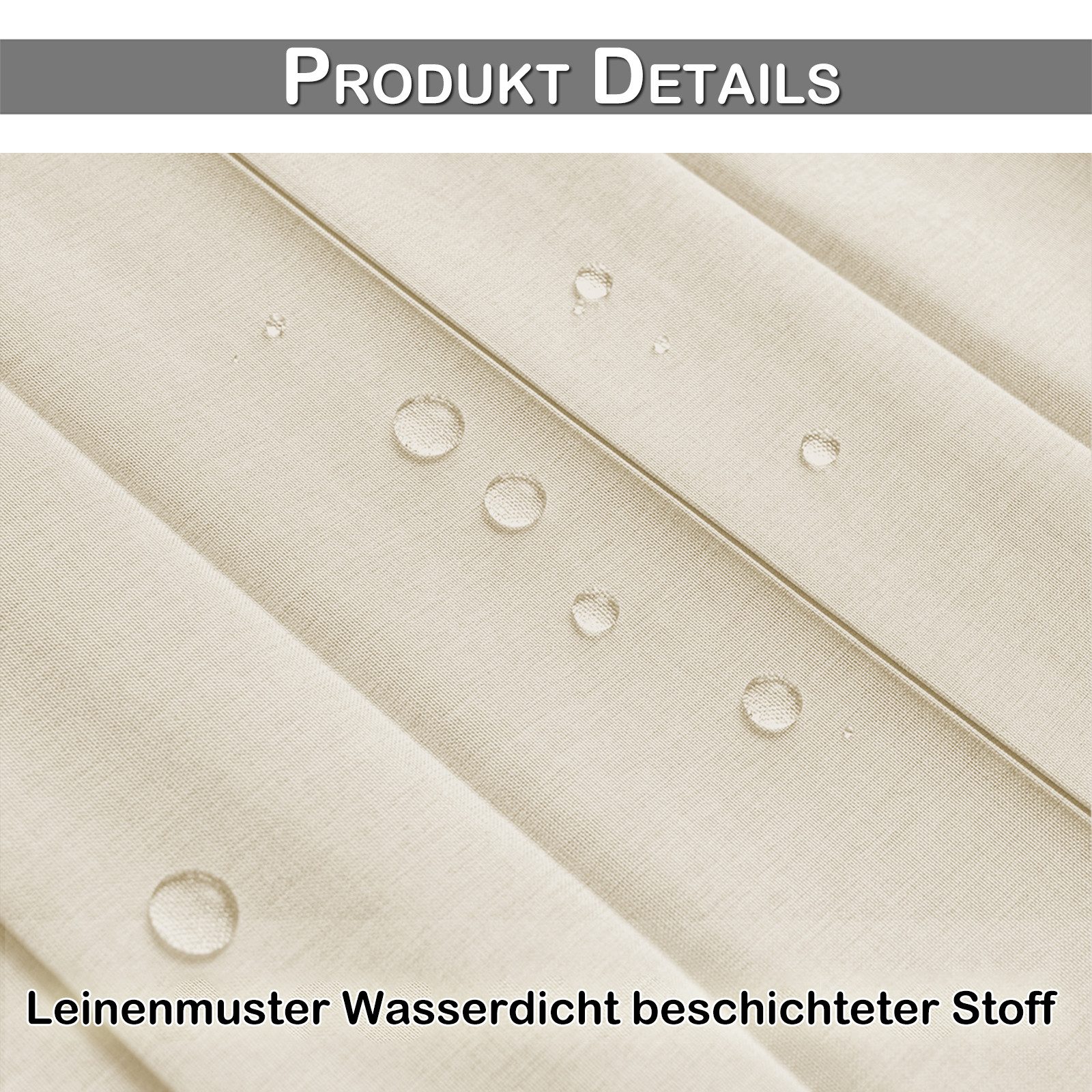 Sunicol Vorhang Wasserdicht Raumteiler Vorhang, Sichtschutzvorhang für Schlafzimmer, Extra breite Wärmeisolierend Trennwand Sichtschutz Fenstervorhänge – Bild 3 von 5