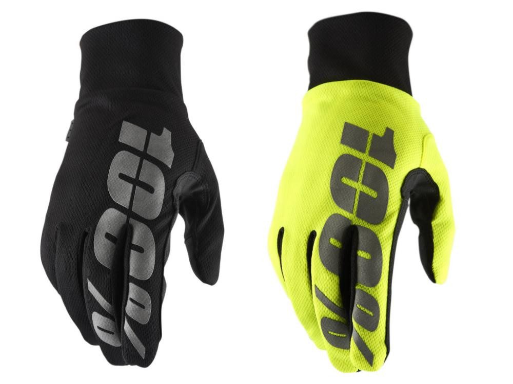 100% Fahrradhandschuhe 100% Hydromatic Waterproof Gloves S fluo yellow - wasserdichte MTB-Han