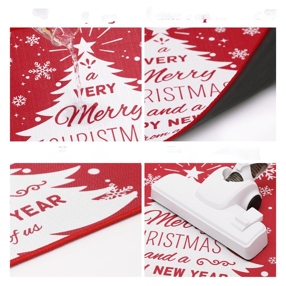 GarveeMore Teppich Frohe Weihnachten Küche Teppich Küche Fußmatten Set von günstig online kaufen