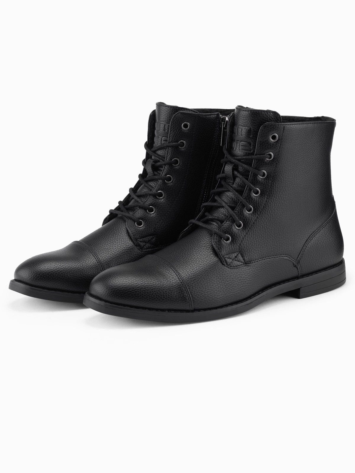 OMBRE Herren Schnürstiefel aus Ökoleder Schnürstiefel