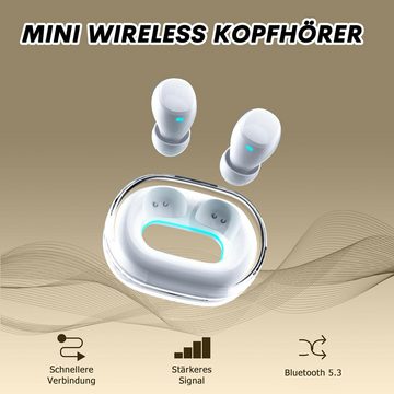 Xmenha leichtem Gewicht Mini In-Ear-Kopfhörer (Ideales Geschenk für Freunde und Familie, das Schönheit, Funktionalität und Qualität vereint., Lang anhaltende Leistung einfache Bedienung, 24 Stunden Akkulaufzeit)