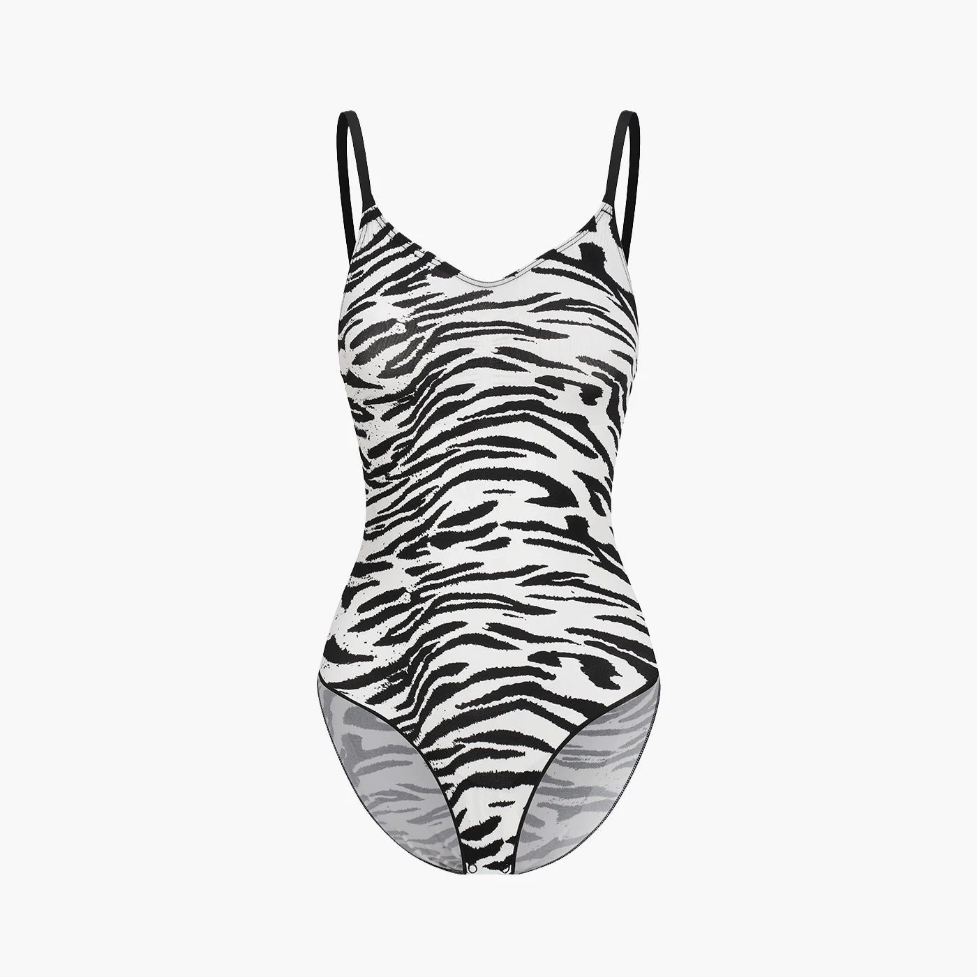 cfab Shaping-Body Bodysuit Sculpting Shapewear mit Slip-Zebra-2XL (1-tlg)
