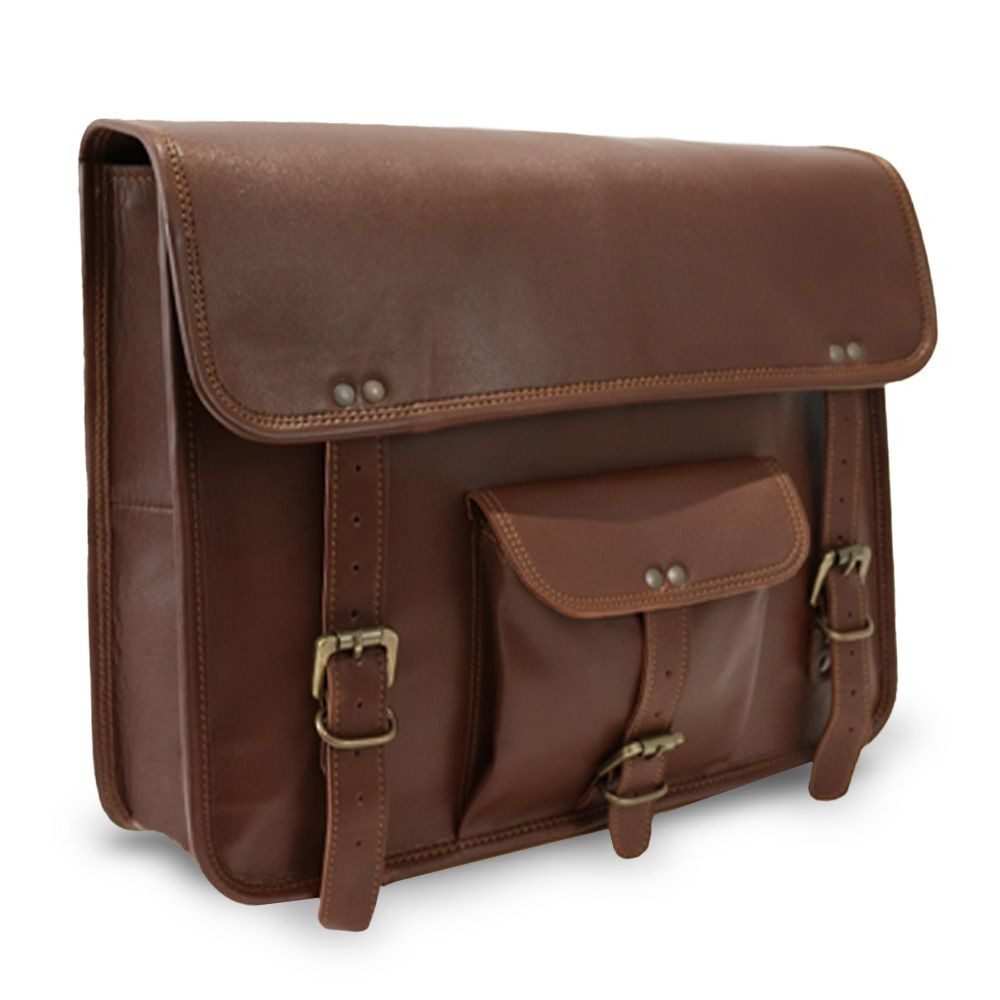 Craftride Satteltasche Motorrad Satteltaschen Paar / Vintage Tasche # SV7 12 l braun