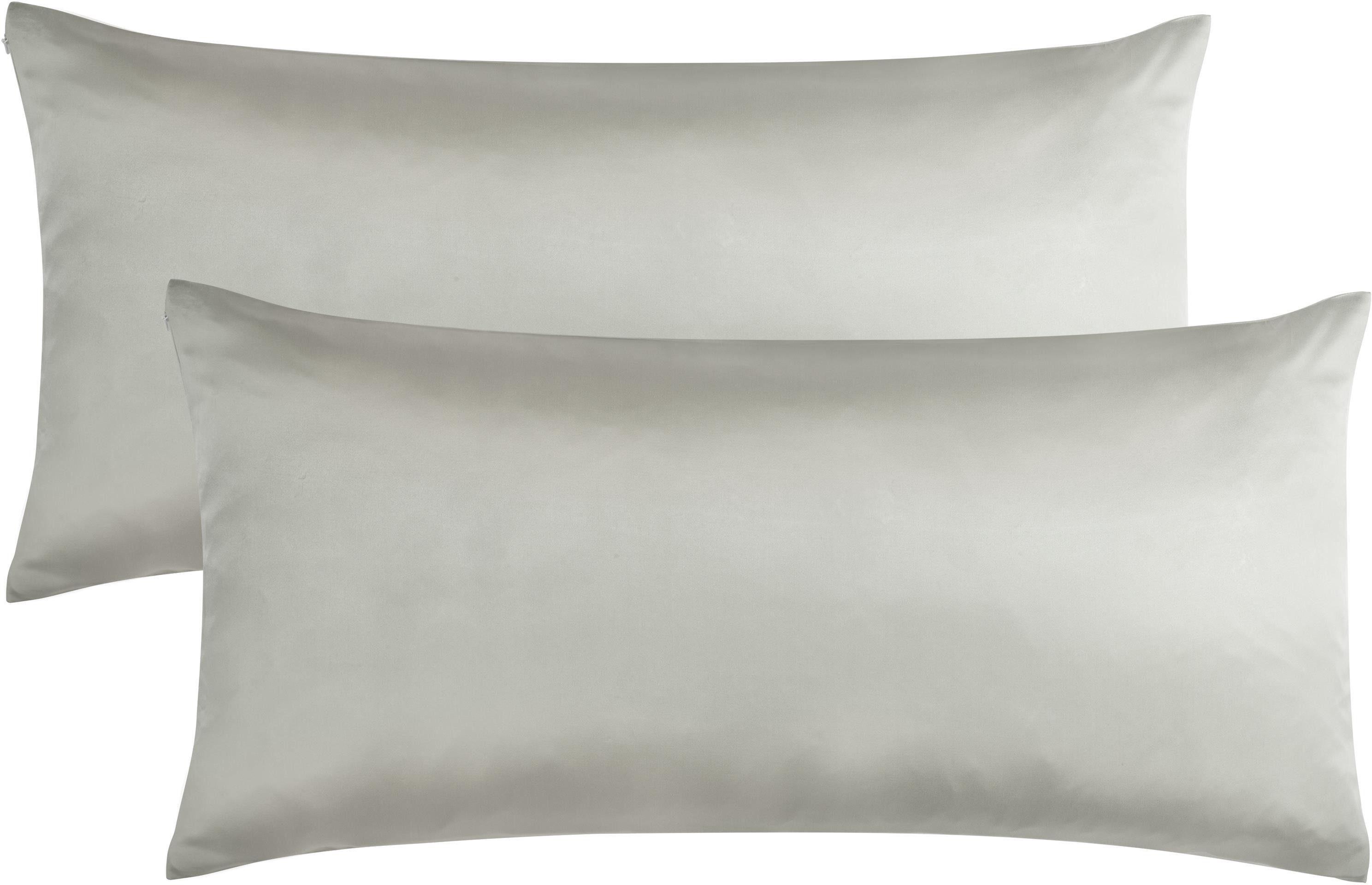Aspero Kissenbezüge 2x Seiden Kissenbezüge 40x80 cm Alia, Haut- und haarschonendes Material