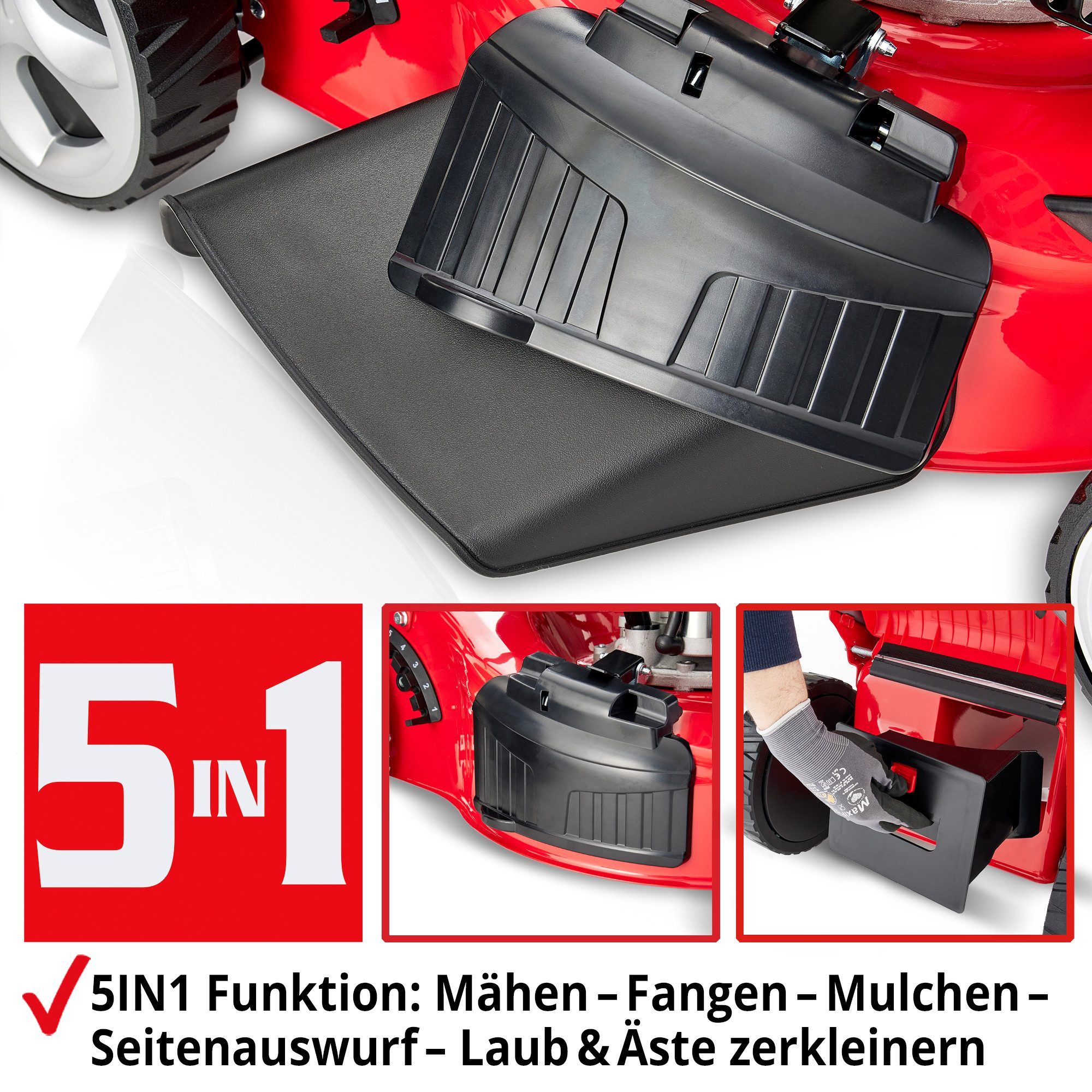 Hecht Benzinrasenmäher 548 SWE 5in1 mit günstig online kaufen