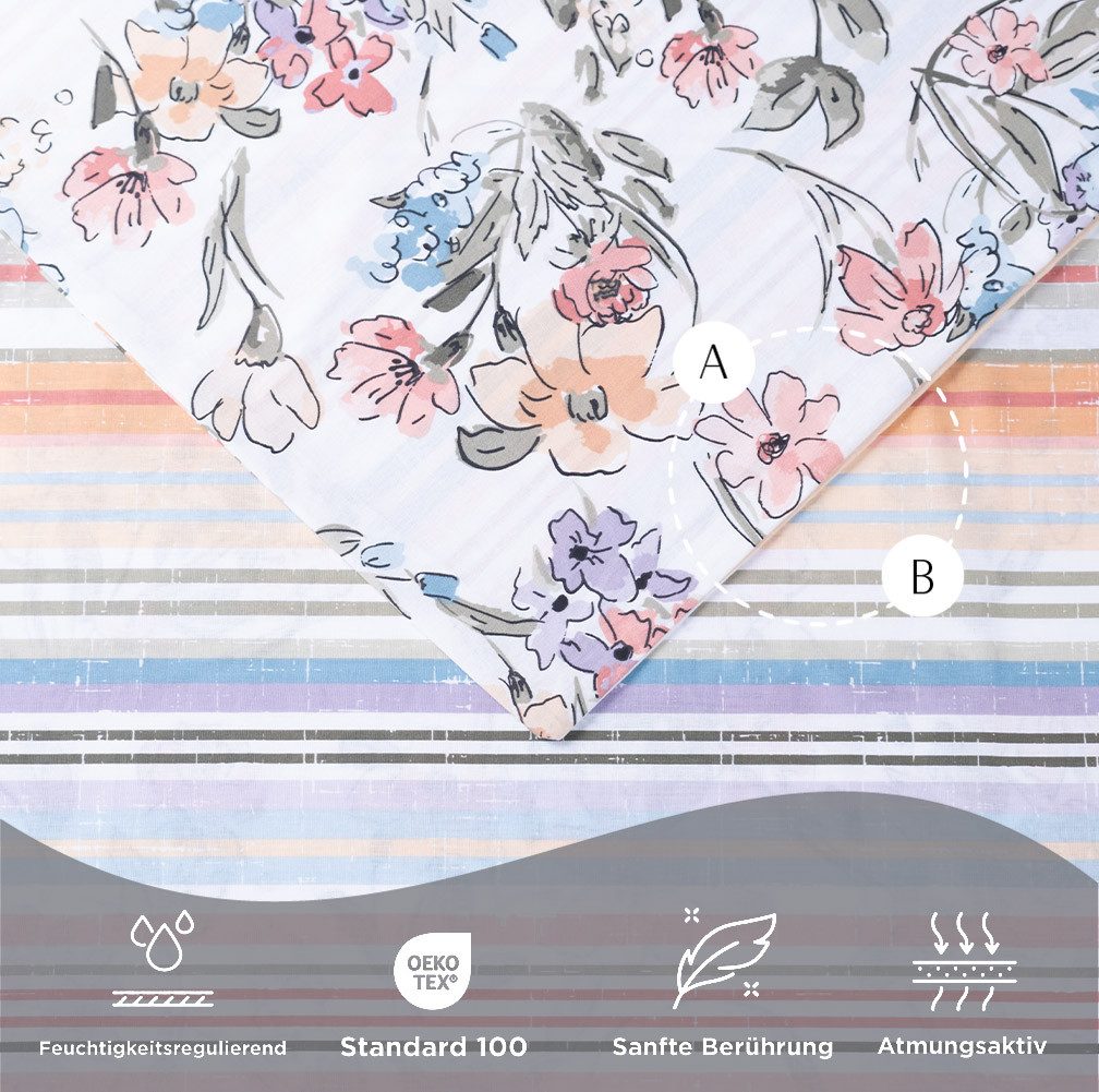 Nordqueen Bettwäsche Nordqueen Ranforce Bettwäsche Set günstig online kaufen