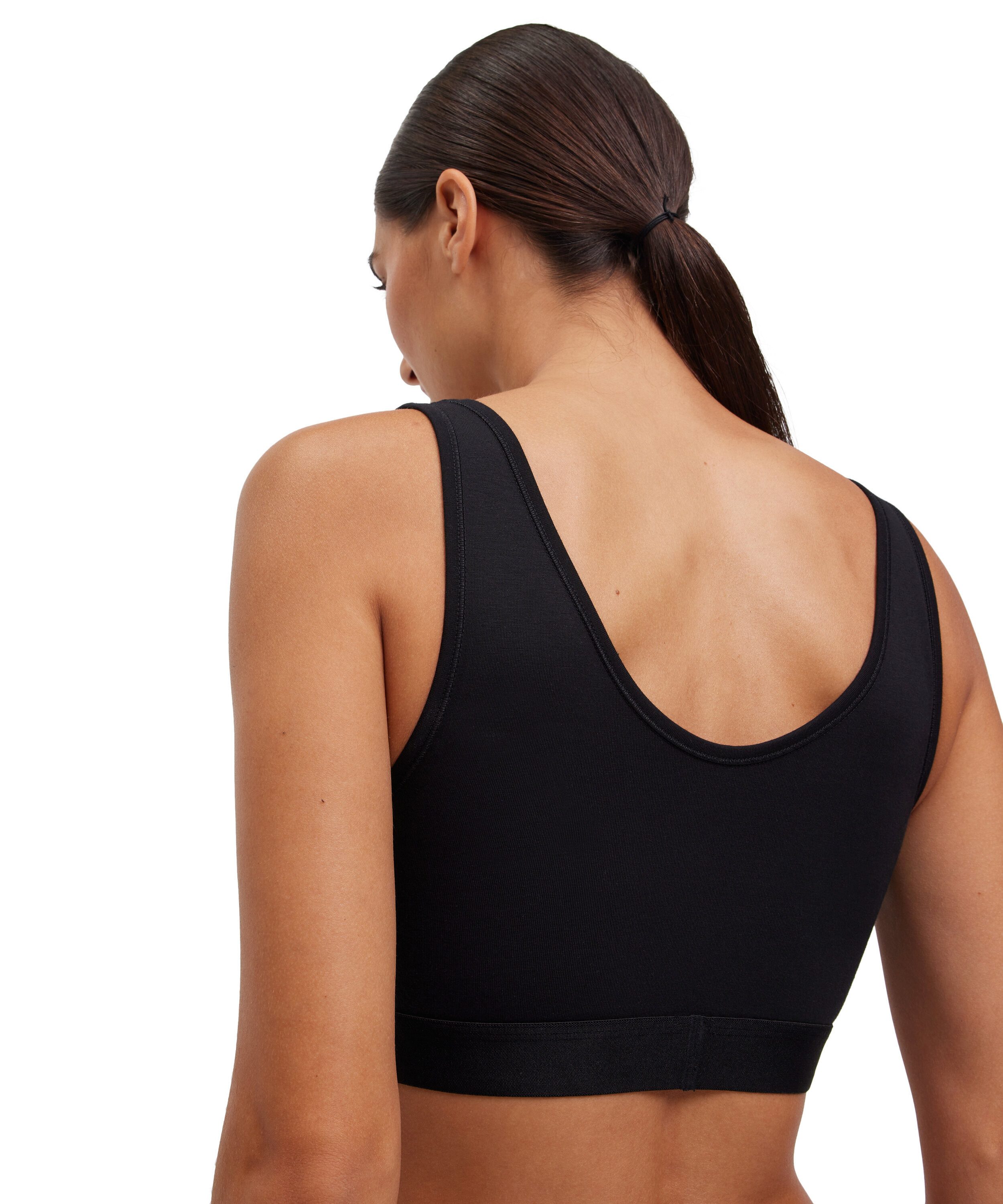 FALKE Bustier Daily Comfort (2er Pack) ohne Bügel, Polster und Verschluss, weich, Cotton-Mix