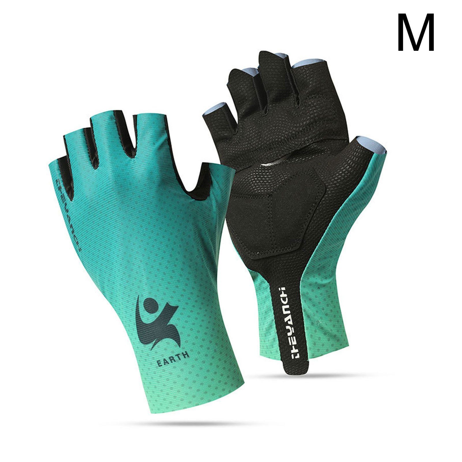 Fahrradhandschuhe Multisporthandschuhe Rutschfeste Blusmart Grün Multisporthandschuhe Halbfinger-Trainingshandschuhe