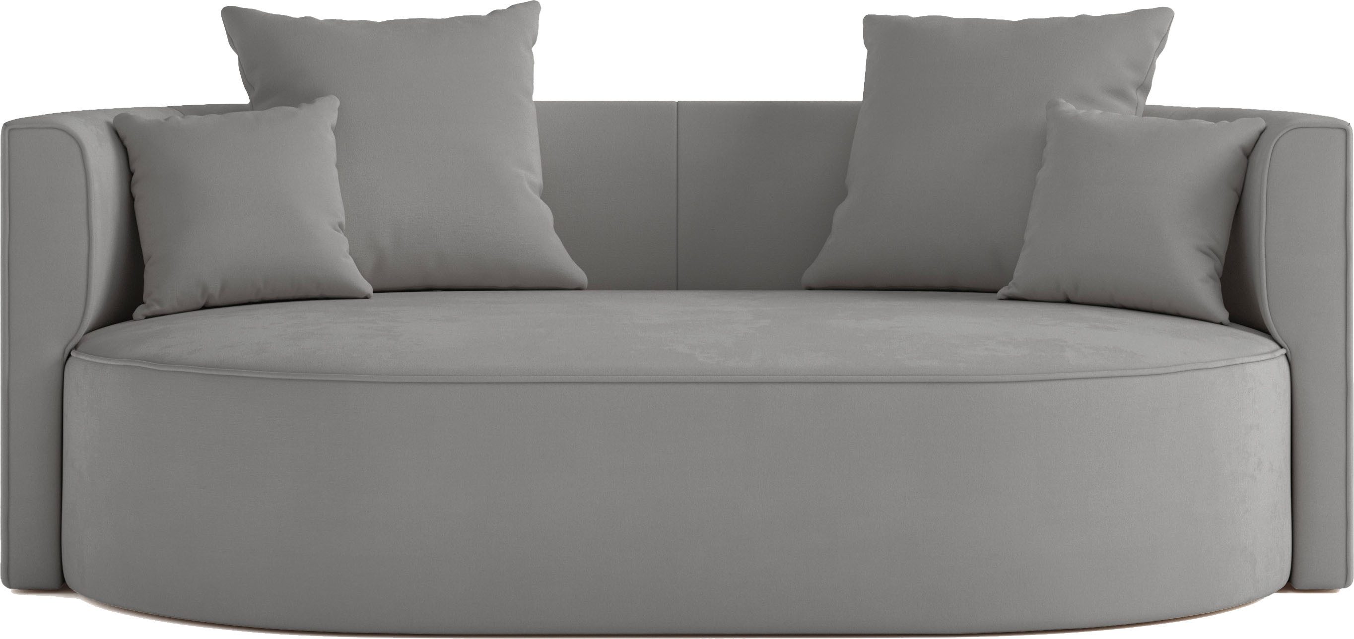 LeGer Home by Lena Gercke 2,5-Sitzer "ISALIE, rundes Loungesofa, mit Kissen günstig online kaufen