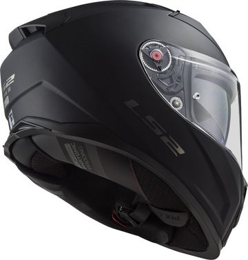 LS2 Motorradhelm FF811 Vector II Solid schwarz matt, Sonneblende