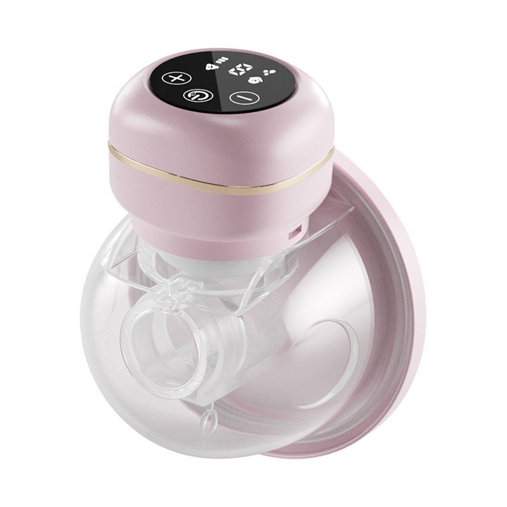 XDeer Elektrische Milchpumpe 1/2 Stück Tragbare Milchpumpe Elektrisch,Milchpumpe Haende frei, 2-tlg., mit 3 Modi und 27 Stufen, Massage LCD Milchpumpe pink