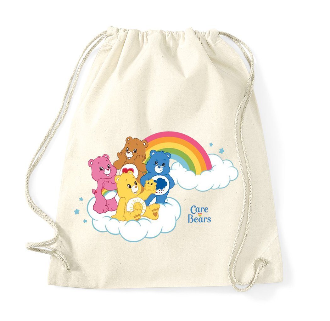 Blondie & Brownie Turnbeutel aus Baumwolle Glücksbärchis Care Bears Hab-Dich-lieb Bär Wolkenland