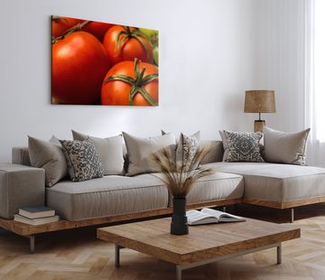 Sinus Art Leinwandbild 120x80cm Wandbild auf Leinwand Tomaten Gemüse Küchenbild Küche Nahaufn, (1 St)