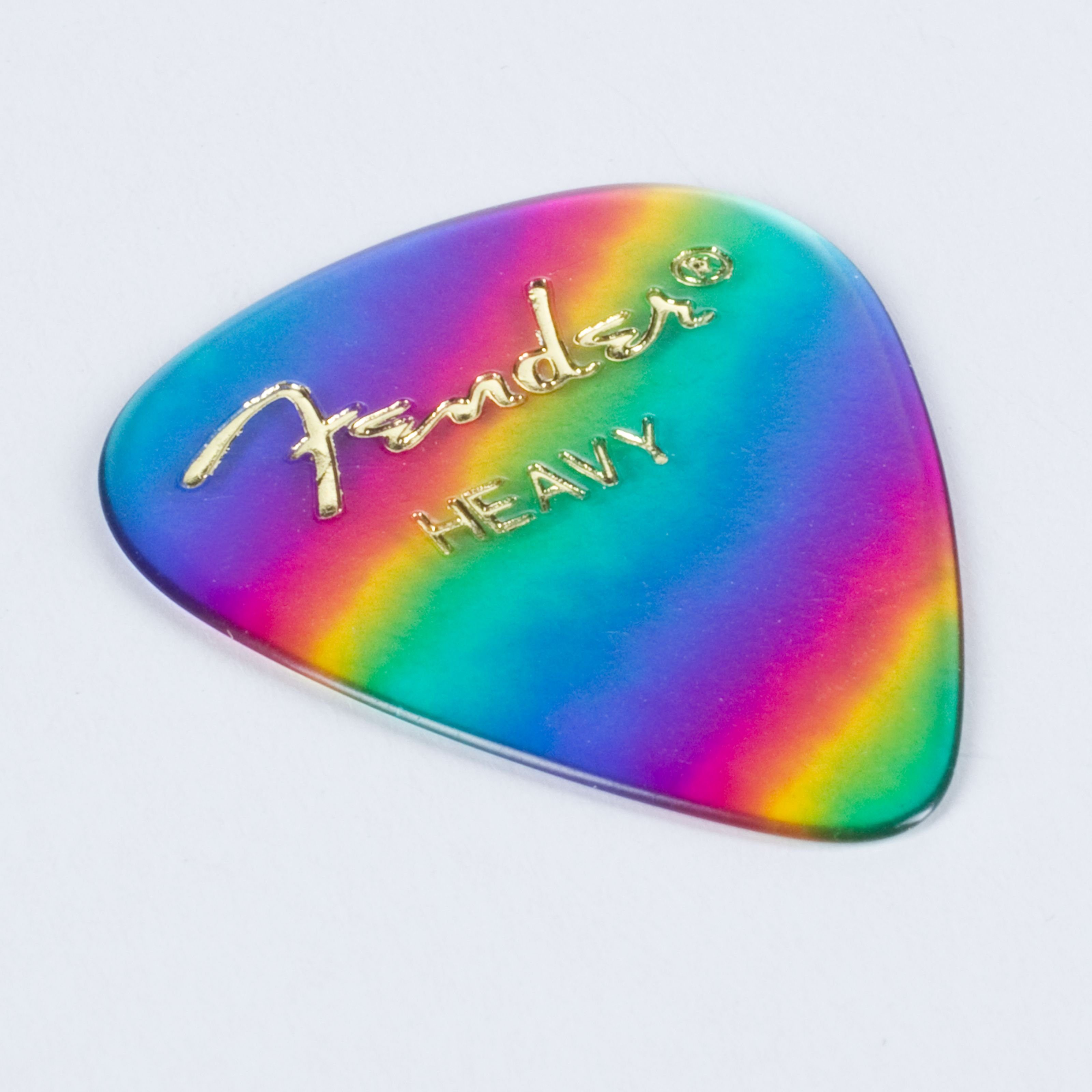 Fender Spielzeug-Musikinstrument, 351 Plektren Rainbow Picks Set Celluloid - Premium 12er heavy Set