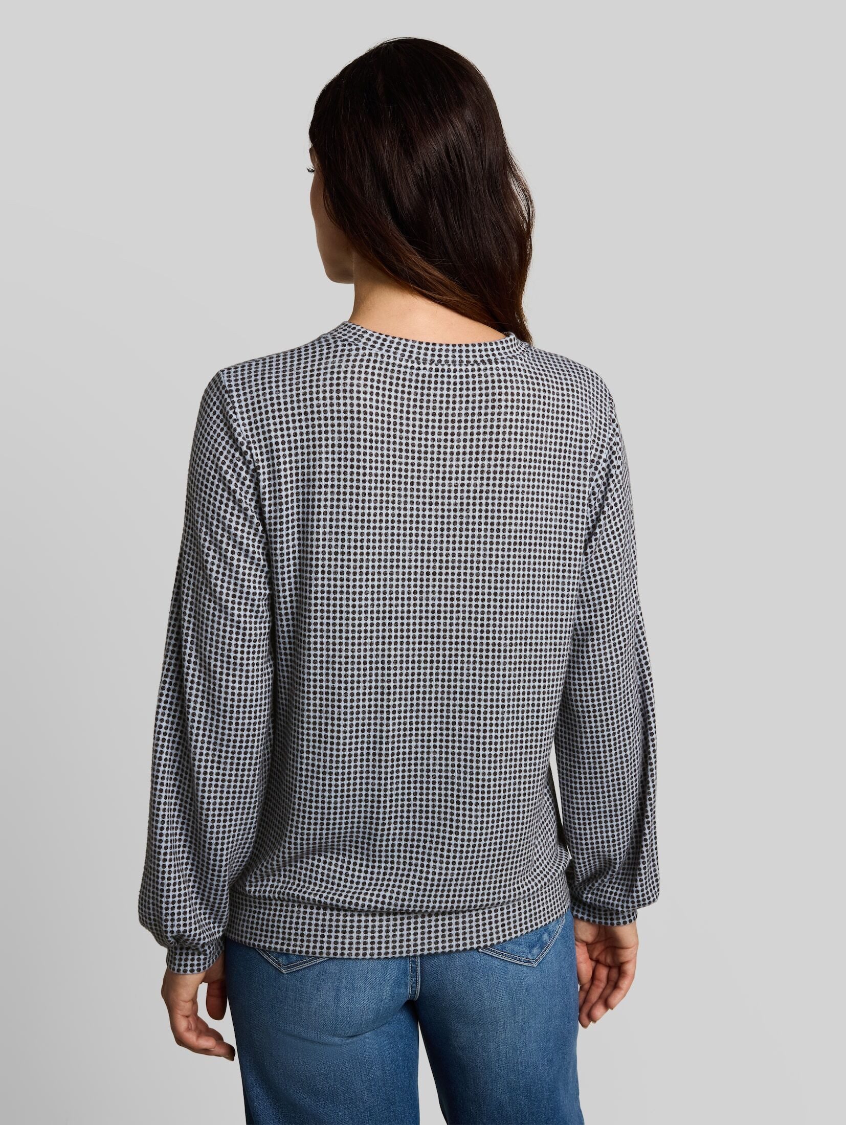TOM TAILOR Langarmshirt T-Shirt (im Einserpack) Cosy Langarmshirt mit Muster – Bild 3 von 5