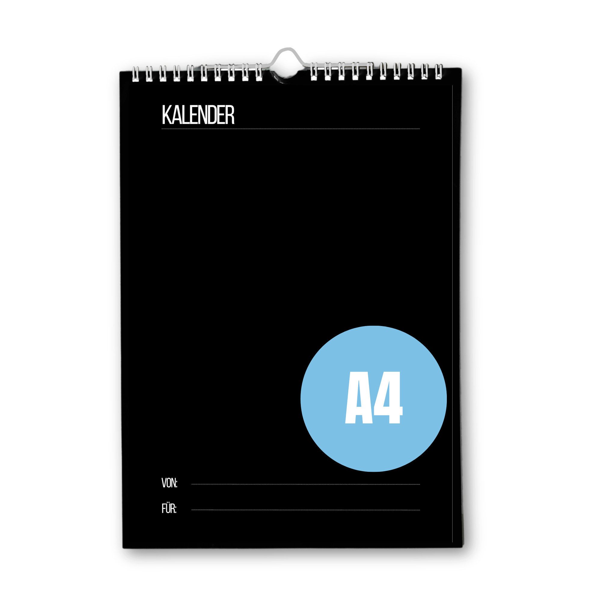 CUPCAKES & KISSES Bastelkalender Bastelkalender A4, Schwarz, Jahresunabhängig