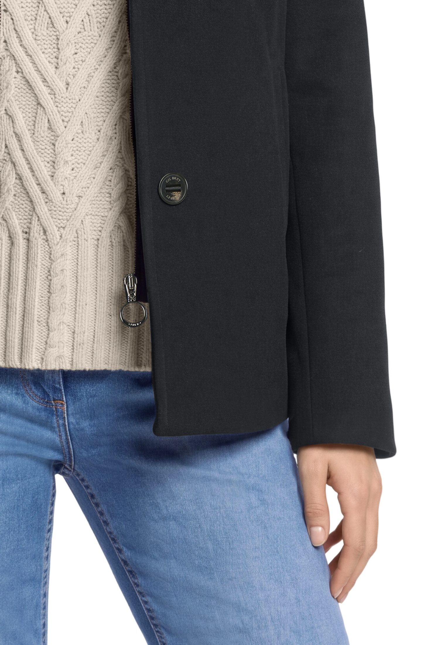 Gil Bret Wolljacke 2 in 1 Optik mit Kapuze – Bild 4 von 5