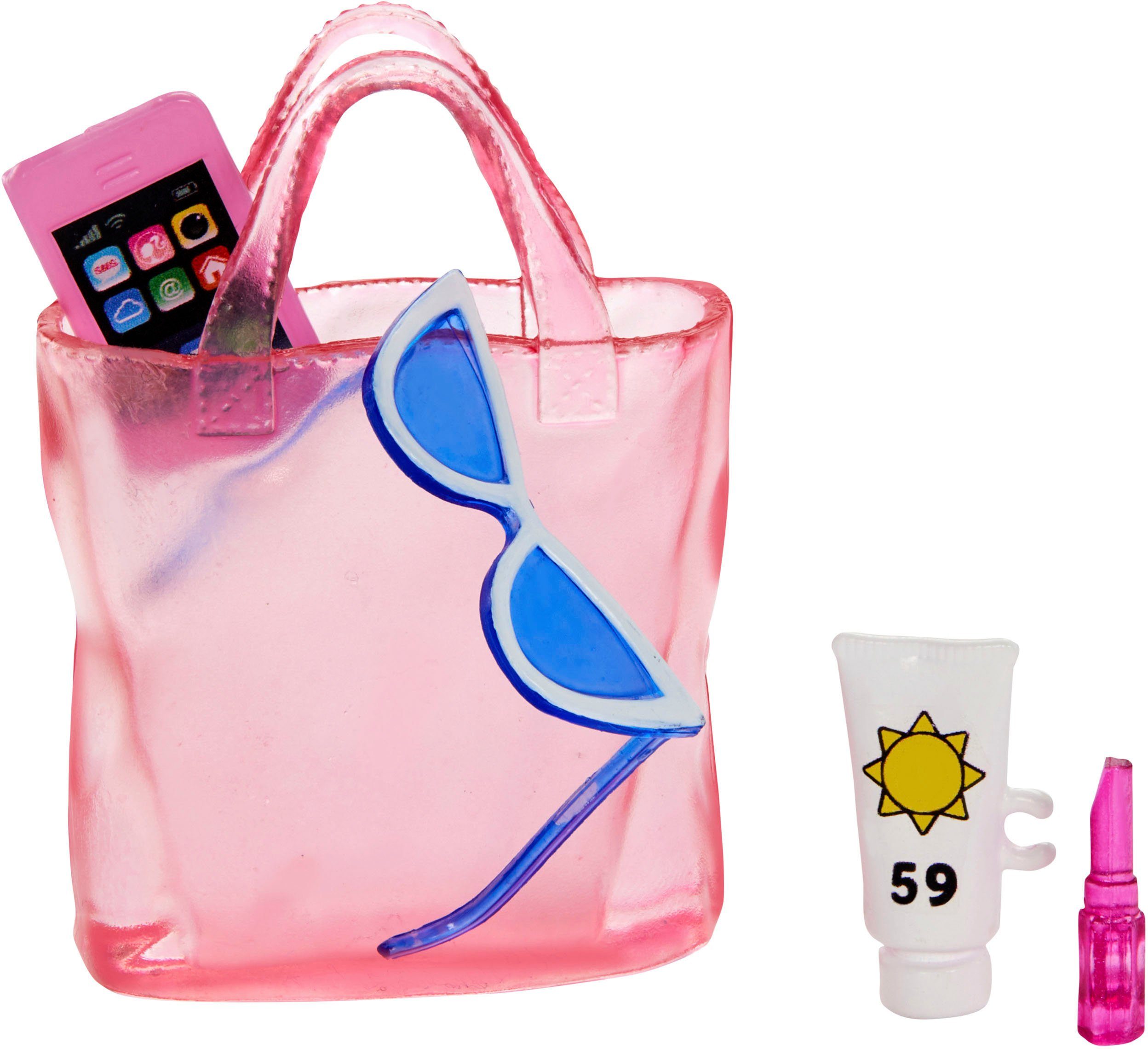 Barbie Anziehpuppe Blonde mit Badeanzug und Strand-Accessoires