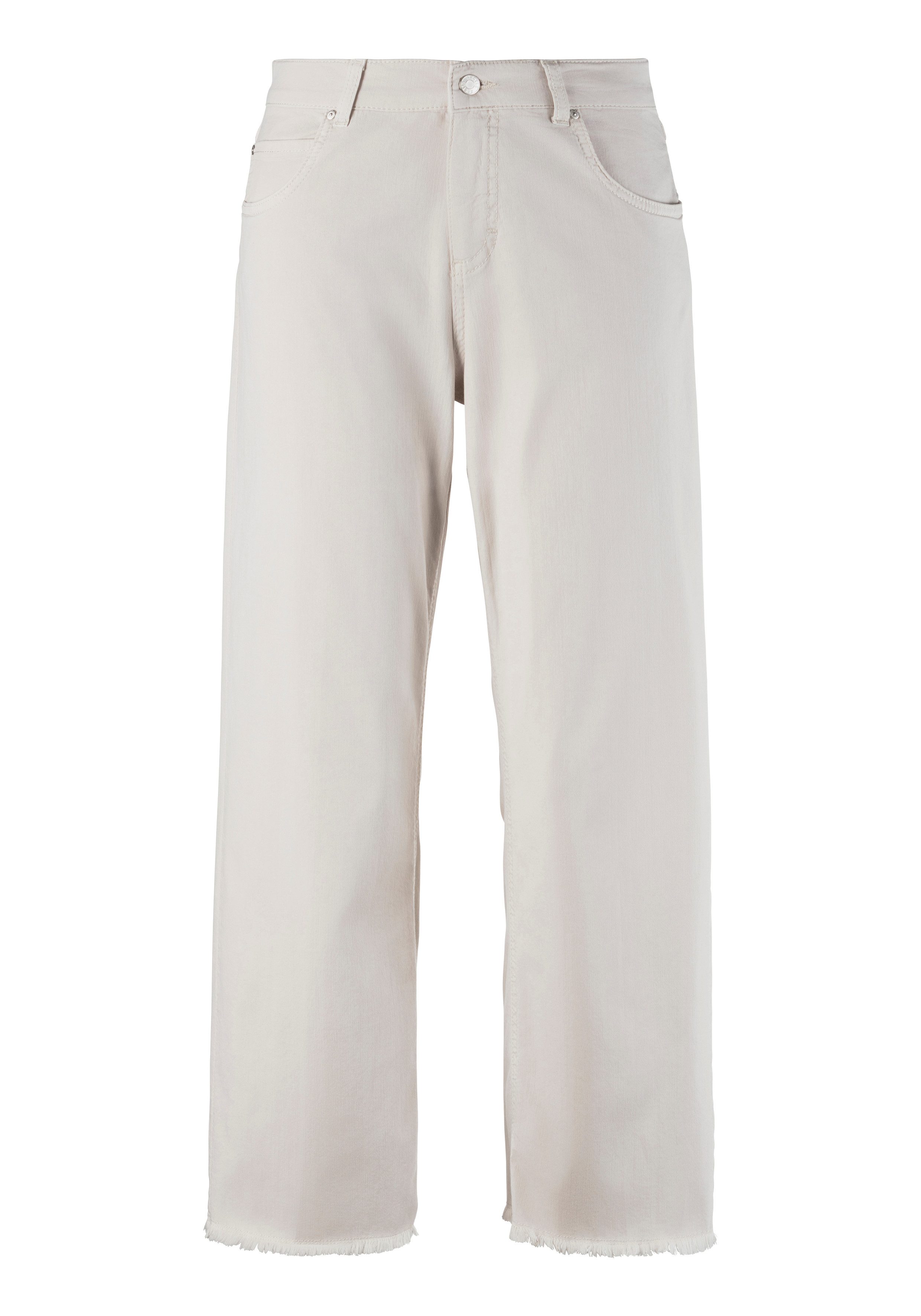 ANGELS 5-Pocket-Hose mit trendigem Fransen-Saum