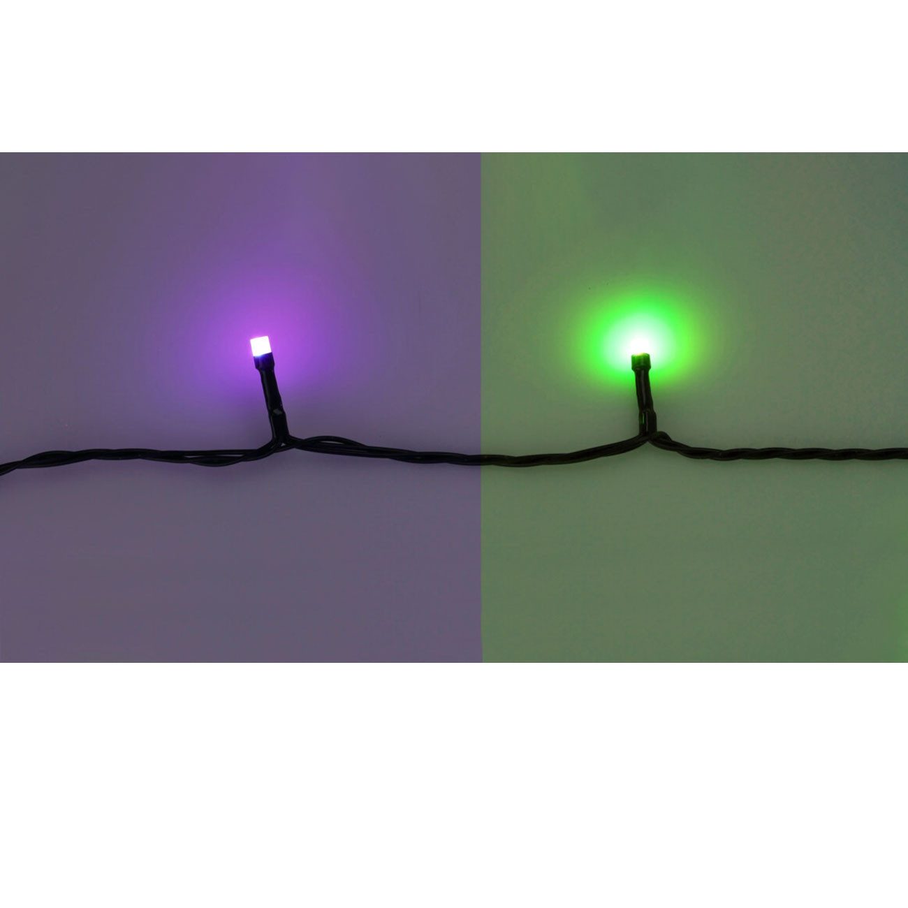 Home & styling collection LED-Lichterkette RGBW Lichterkette 9,6m: 96 LEDs, dimmbar, RGB & Fernbedienung, Farbwechsel mit Fernbedienung