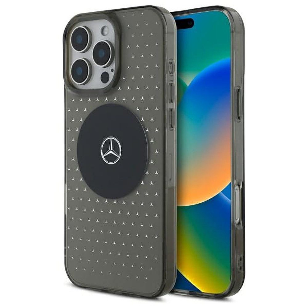 Mercedes Handyhülle Schutzhülle Smartphonehülle Rückschale 6,3 Zoll, MagSafe, Sternmuster, kratzfest, Stoßschutz