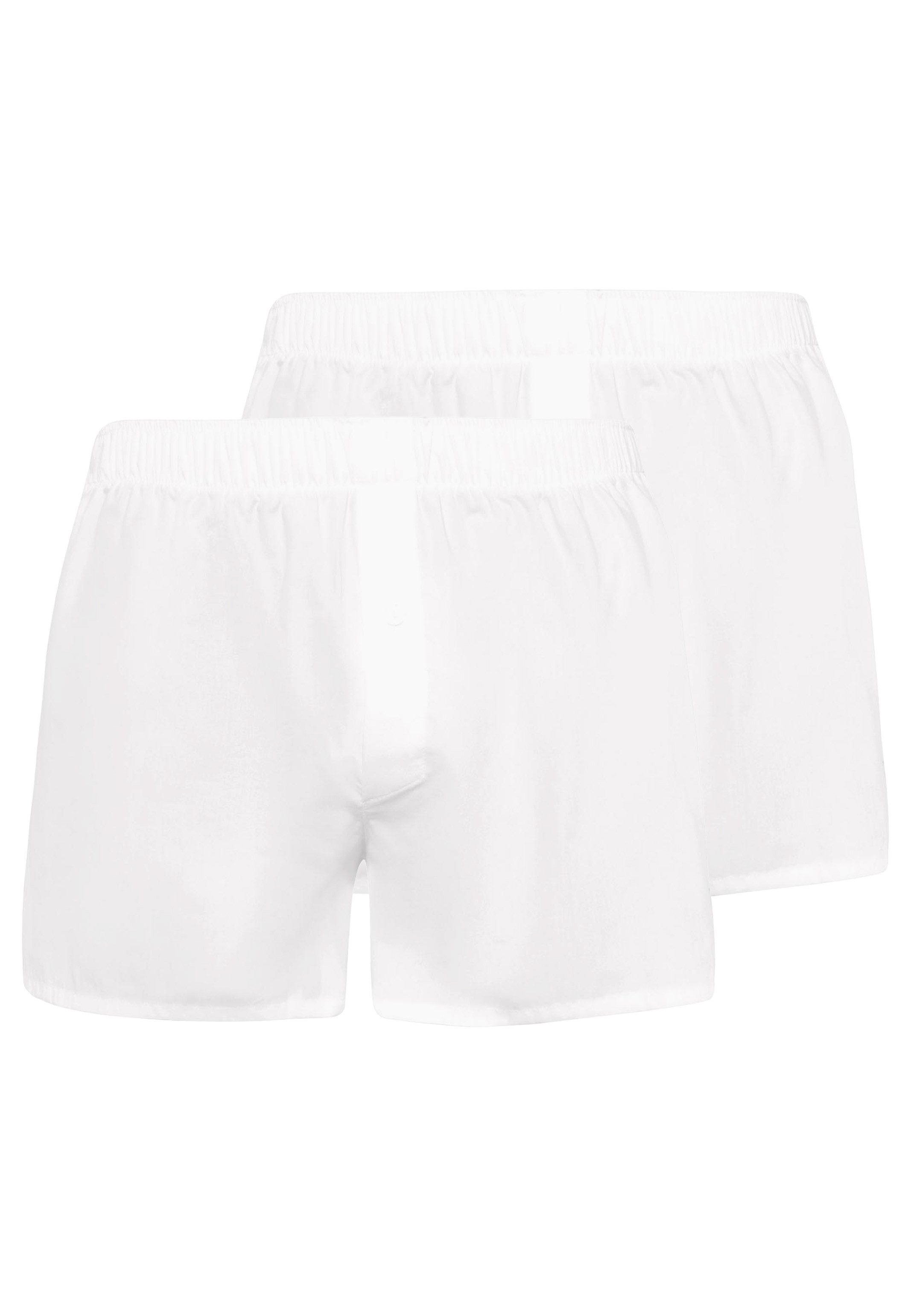 Hanro Boxershorts 2er Pack Fancy Woven (Spar-Set, 2-St) Boxershorts - Baumwolle - mit Eingriff - Passgenau durch Gummizug