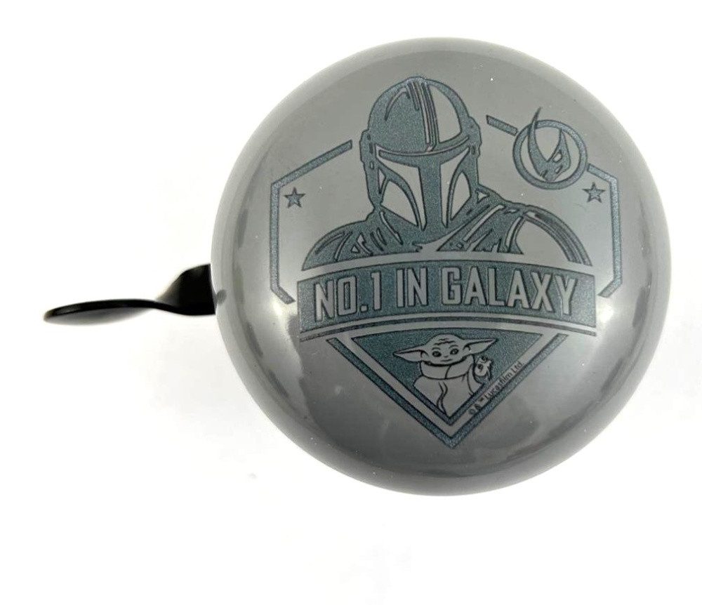 Seven Polska Fahrradklingel Star Wars 2-Klang "MANDALORIAN BOBA FETT", Ø 60mm, Retro Bell