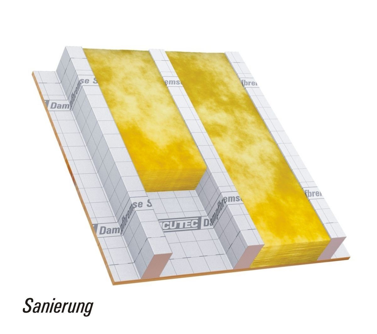 ICUTEC Dampfbremsfolie 012 8100 Dampfbremse SD2, 1m x 25m, Sd-Wert ca 2 m, atmungsaktive & lu, Verlegen, feuchtigkeitsregulierend, begehbar, 1 m Breite, 25 m Länge