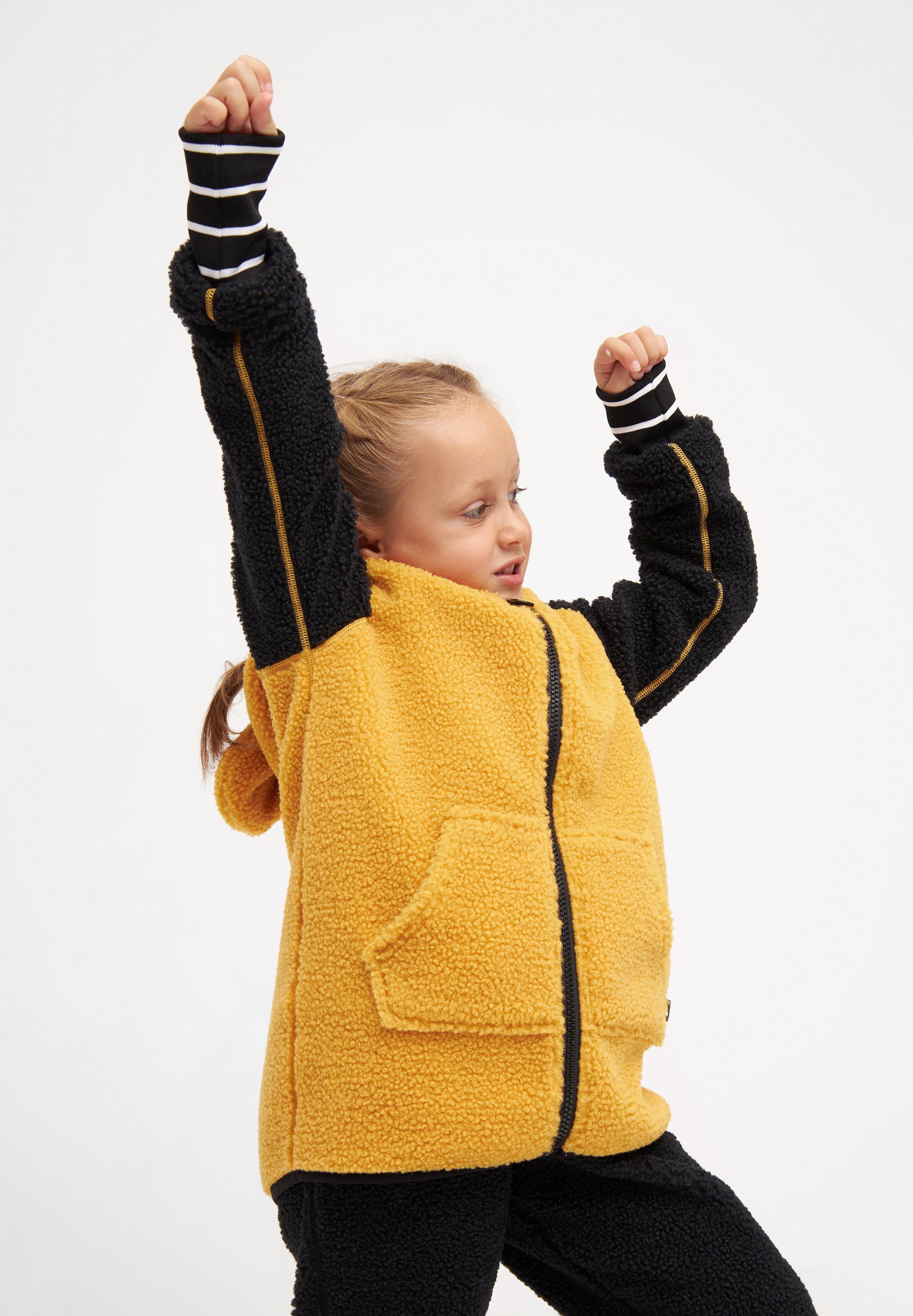 WeeDo Fleecejacke TEDDY BEAR Teddy-Fleece aus recyceltem Material,  limitierte Produktion