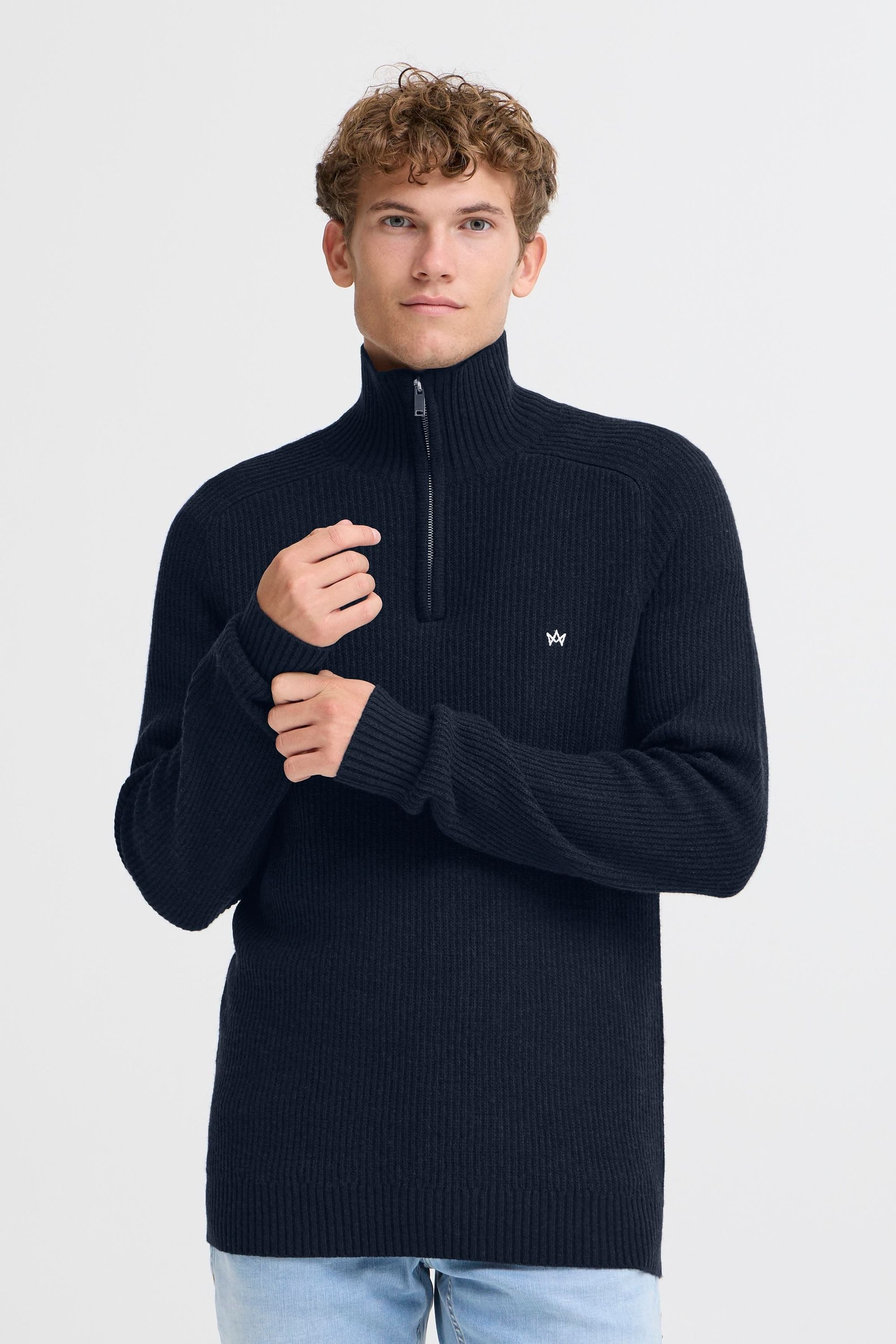 Kronstadt Troyer KSDoors half Zip Modischer Strick-Troyer günstig online kaufen