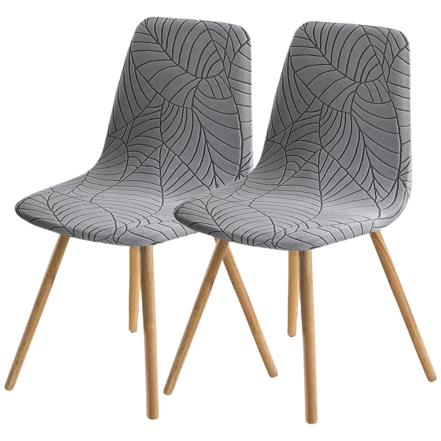 Refttenw Stuhlhusse Esstisch Elastizität Blattdruck Abnehmbar Waschbar Stuh günstig online kaufen