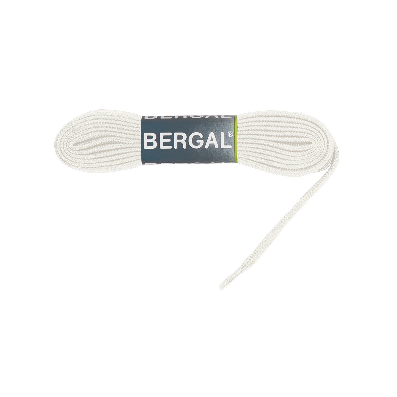 Bergal Schnürsenkel Sneaker Laces - Flach - 10 mm Breit Weiß