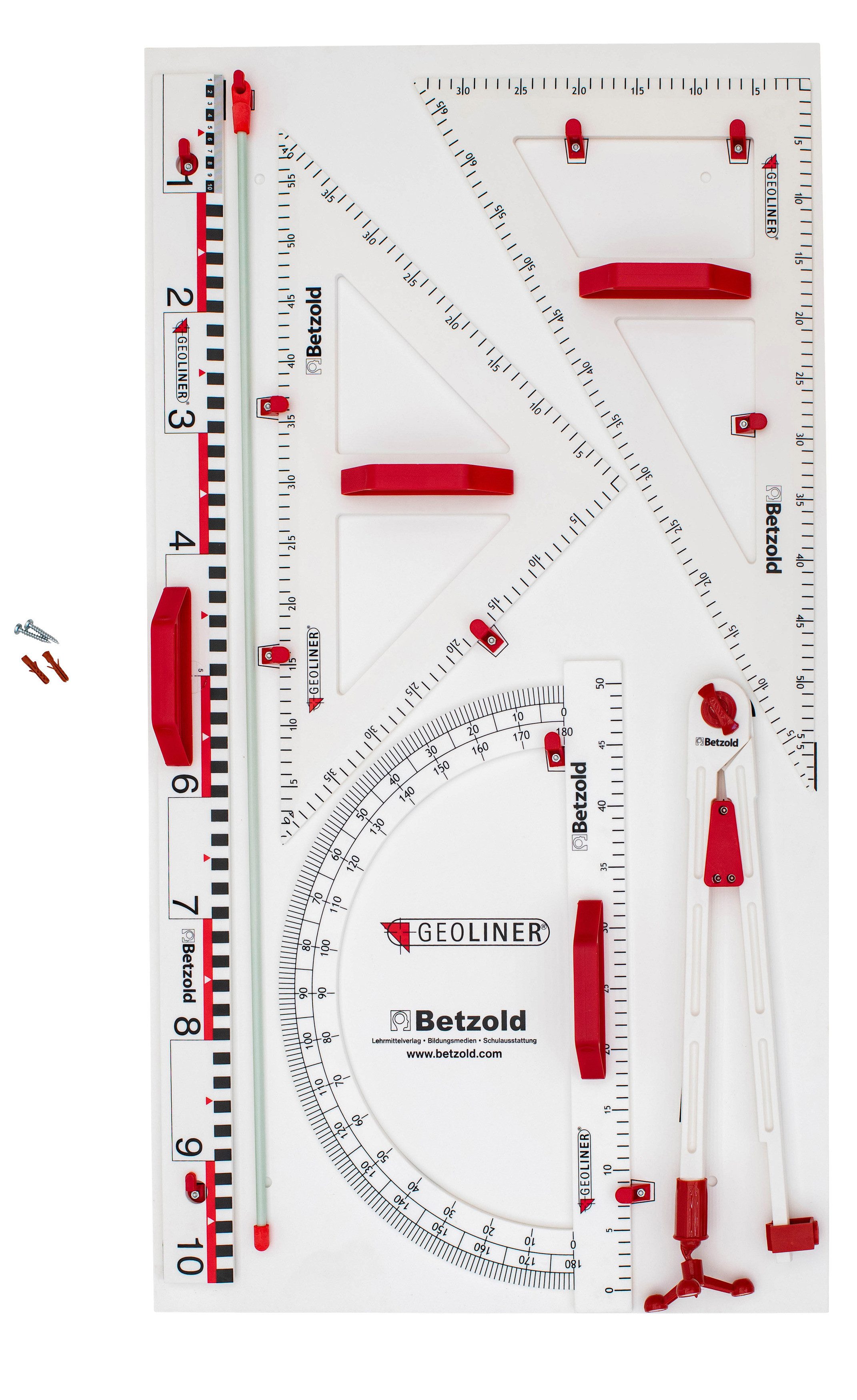 GEOLINER Tafel Geräteplatte, magnetisch, 7-teilig